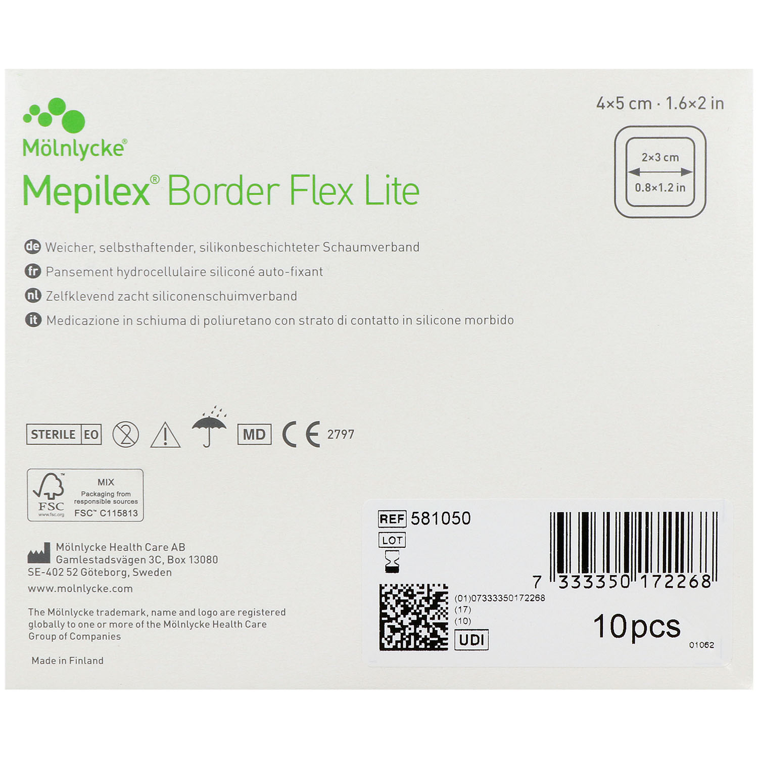 Mepilex Border Flex Lite Schaumverband 