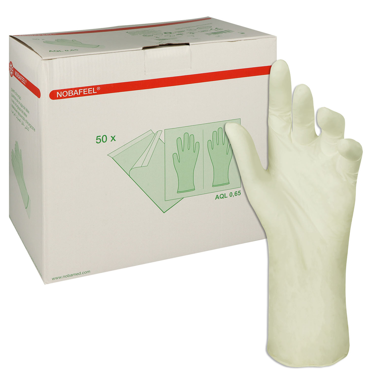 Nobafeel OP-Handschuhe, puderfrei und steril