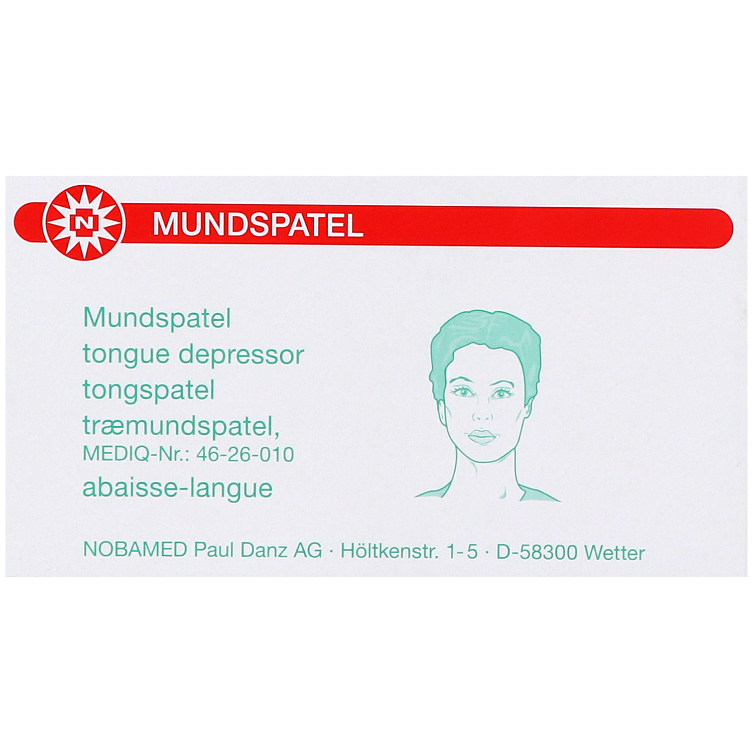 Nobamed Holzmundspatel 150 mm x 18 mm