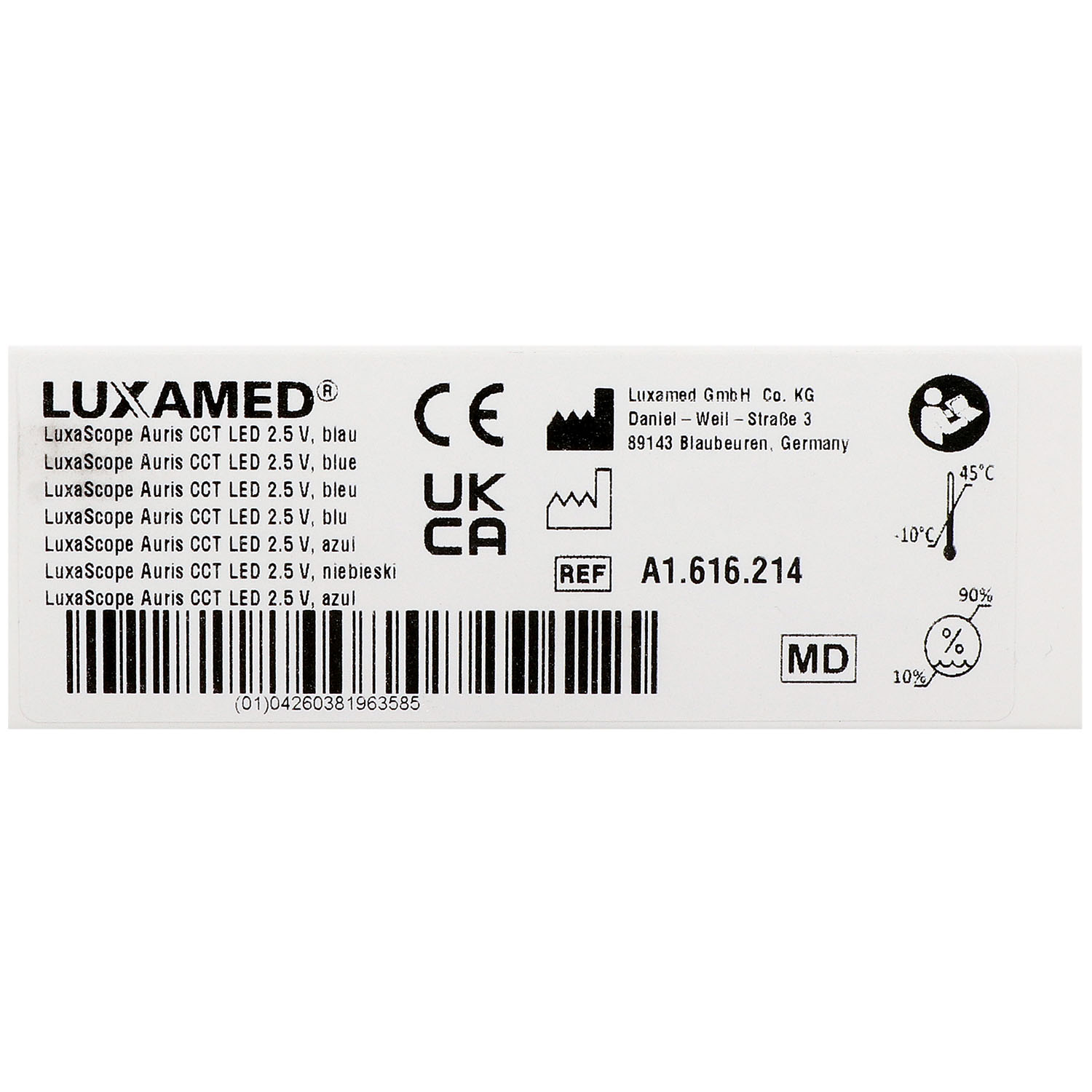 LuxaScope Auris CCT LED Otoskop 2.5 V