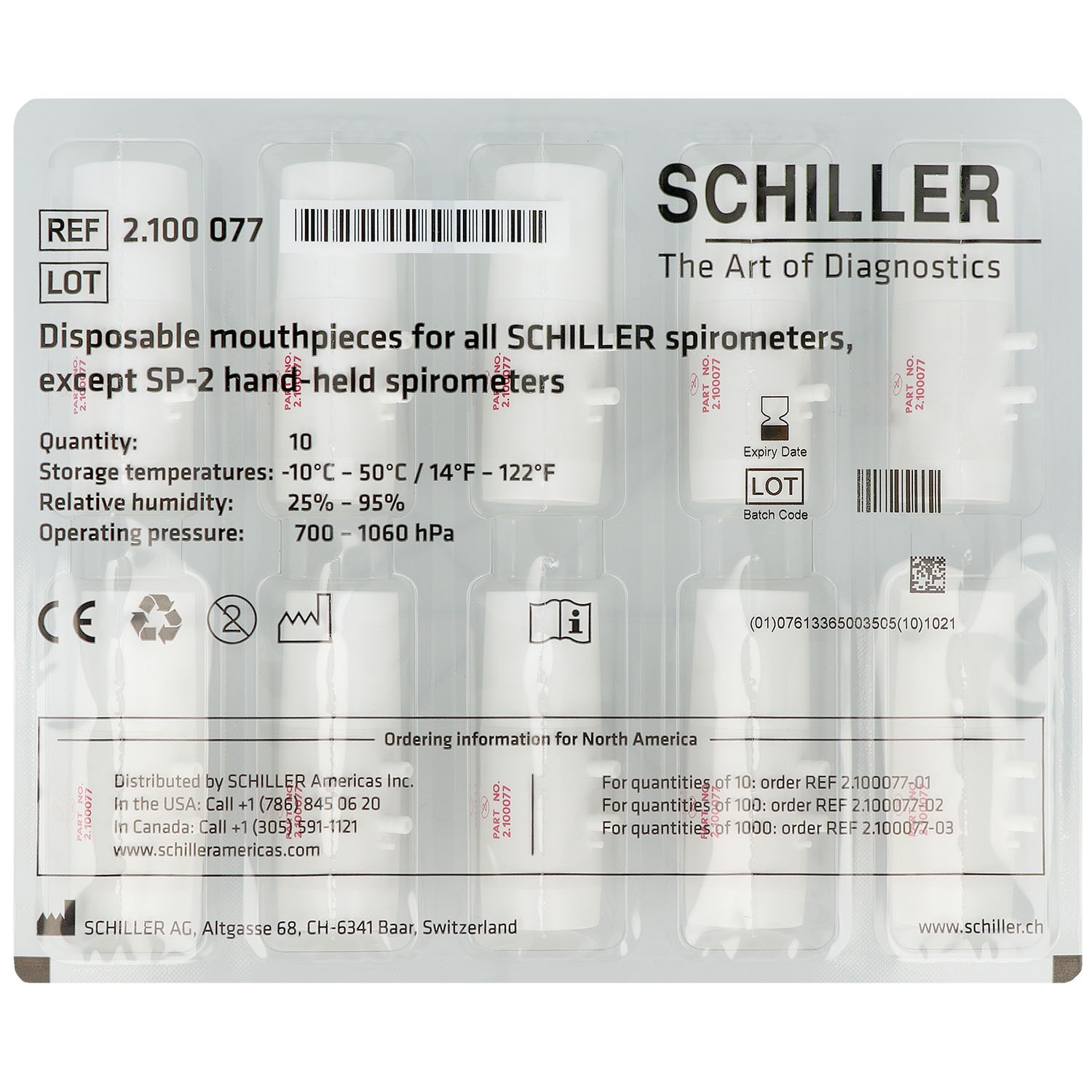 Schiller Mundstücke 75/27/24 - 10 Stück