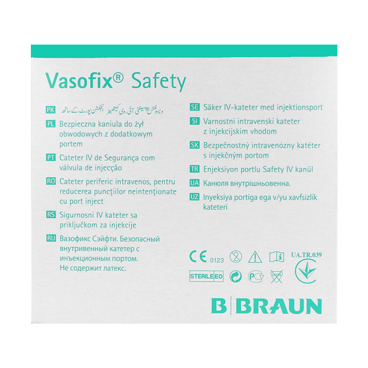 Vasofix Safety, Sicherheitsvenenverweilkanüle mit Zuspritzport