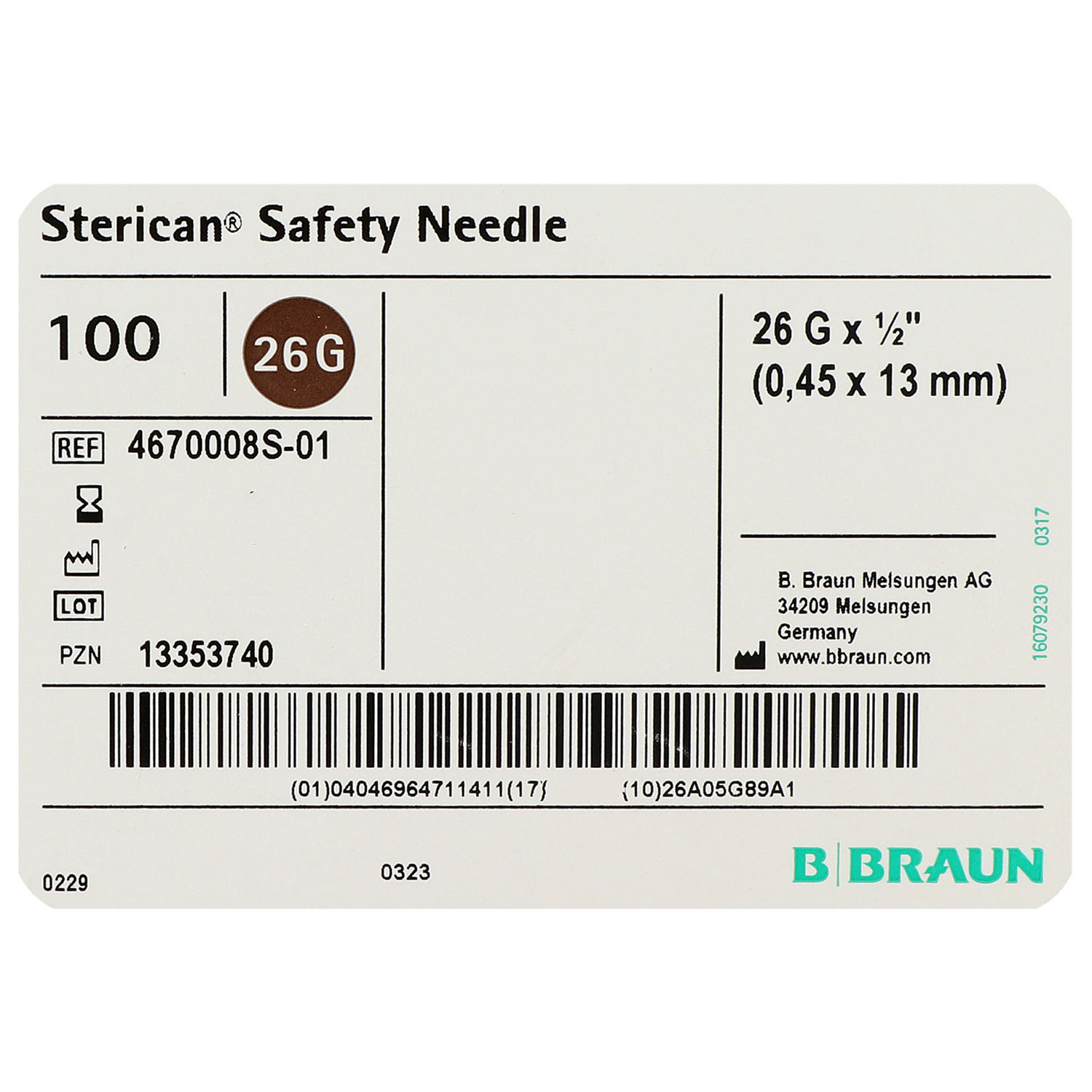 Sterican Safety Sicherheits-Einmalkanülen - 100 St.