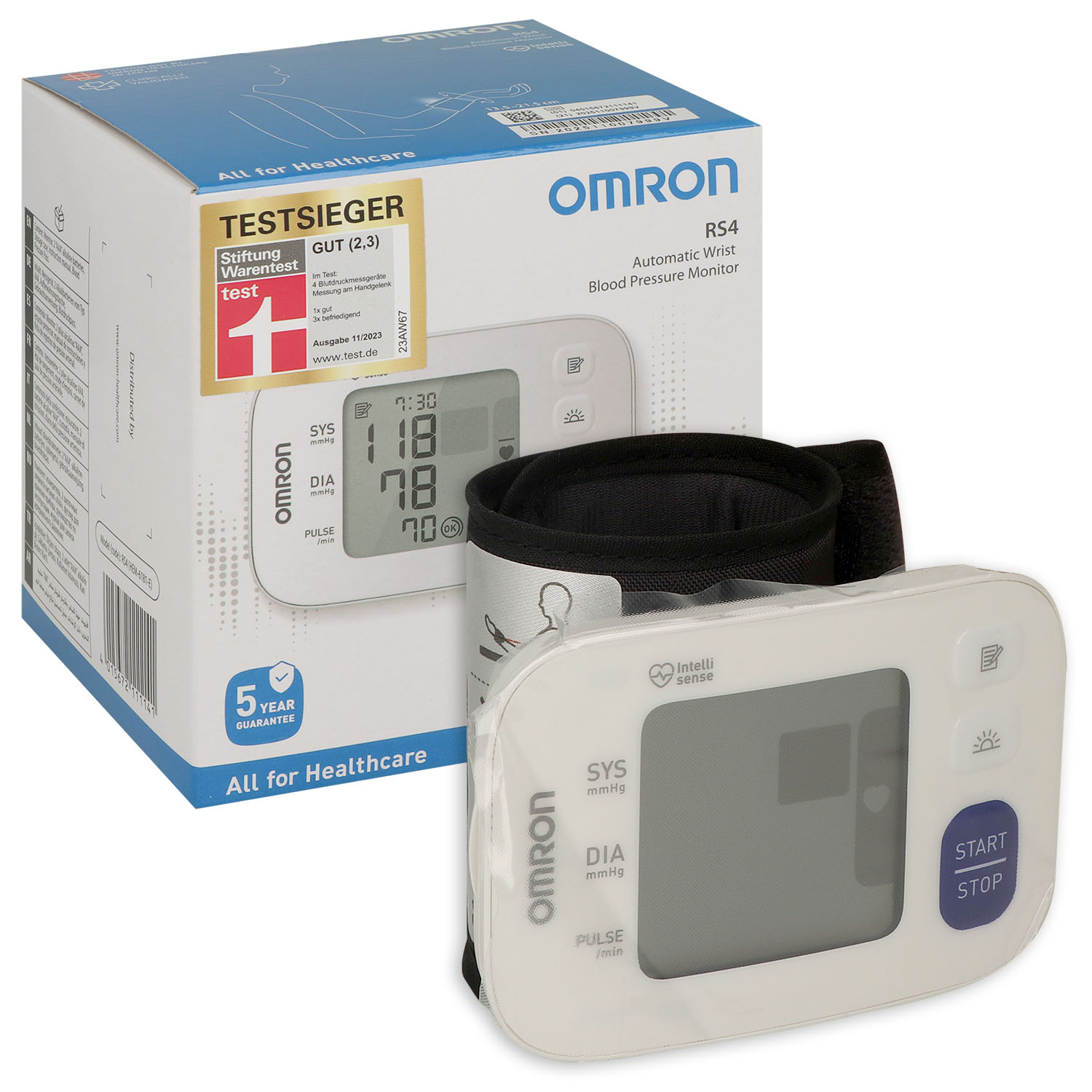 OMRON RS4 Handgelenk-Blutdruckmessgerät