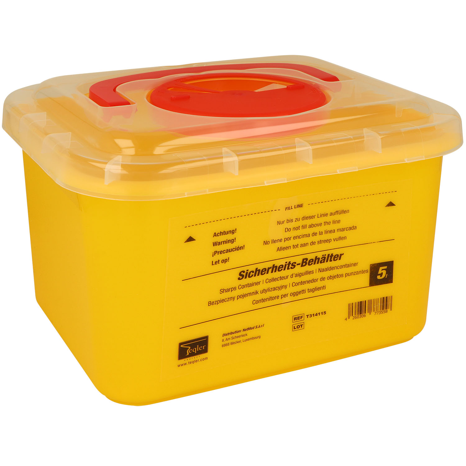 Teqler Kanülensammler 5 Liter