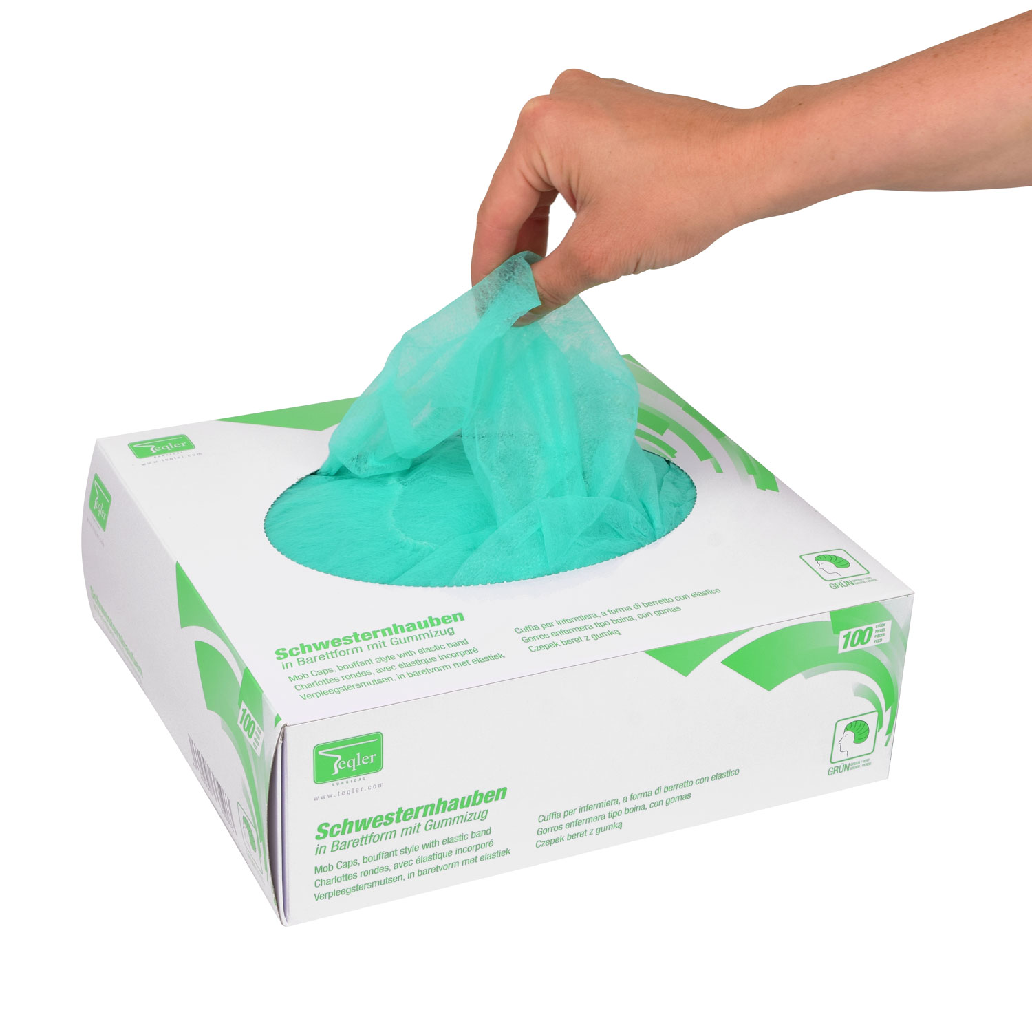 Teqler Baretthaube mit Gummizug