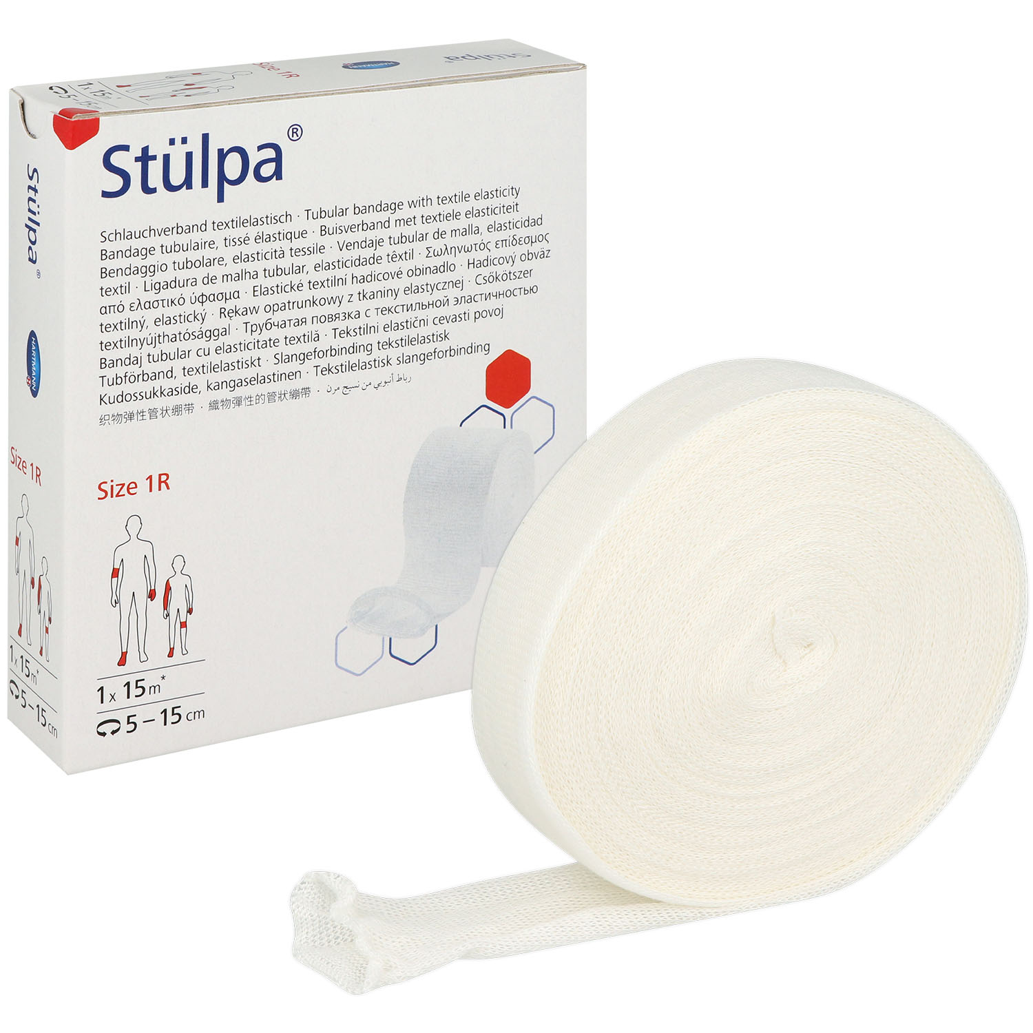 Stülpa Schlauchverband Gr. 1 R - 2,5 cm x 15 m - 1 Rolle