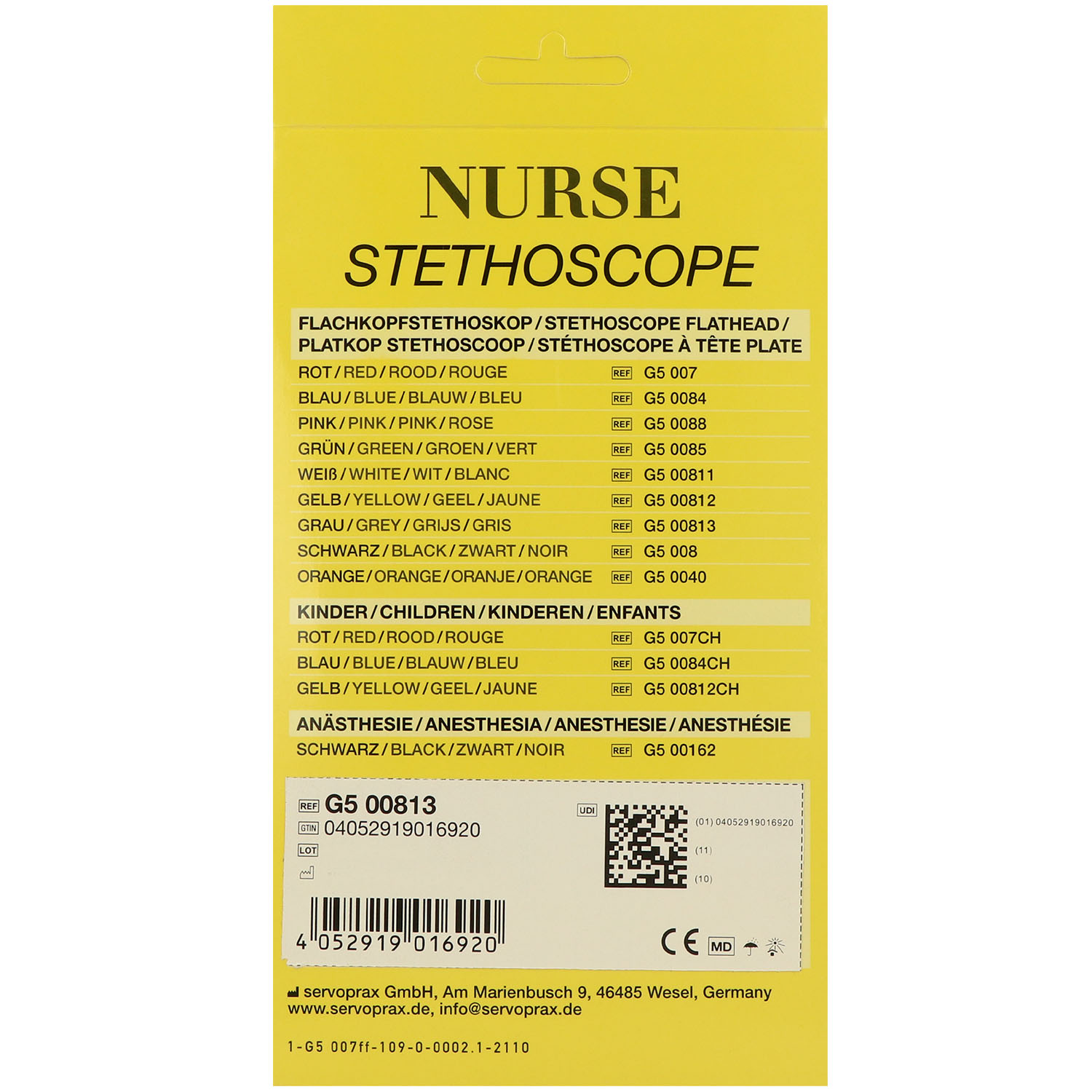 Flachkopfstethoskop Schwester