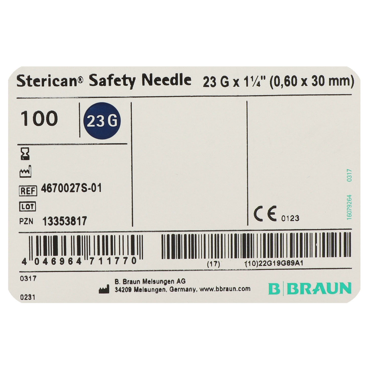 Sterican Safety Sicherheits-Einmalkanülen - 100 St.