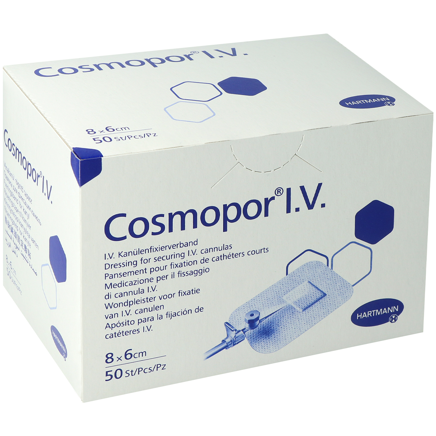 Cosmopor I.V. Kanülenfixierverband 6 x 8 cm