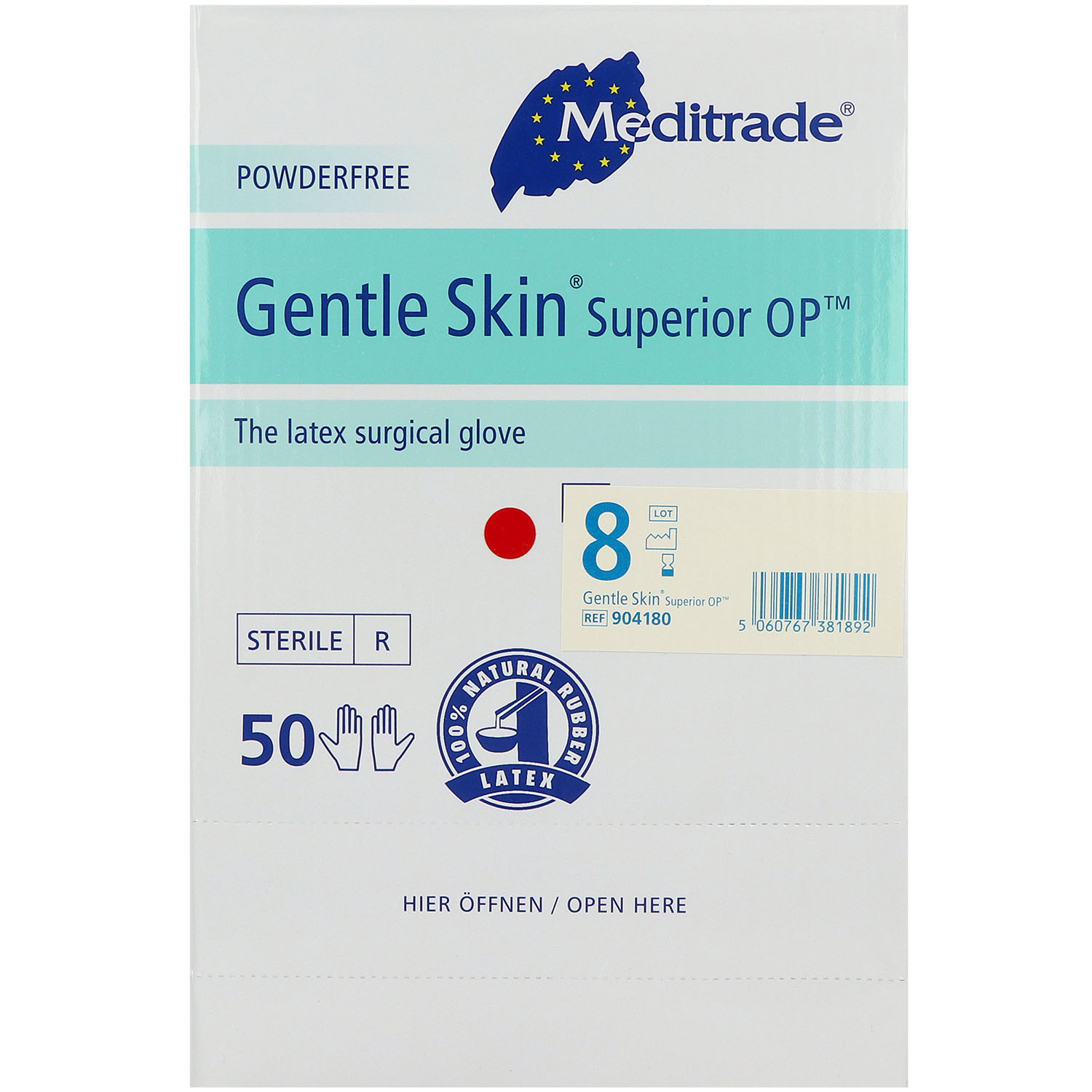 Gentle Skin Superior OP-Handschuhe Latex, puderfrei, steril