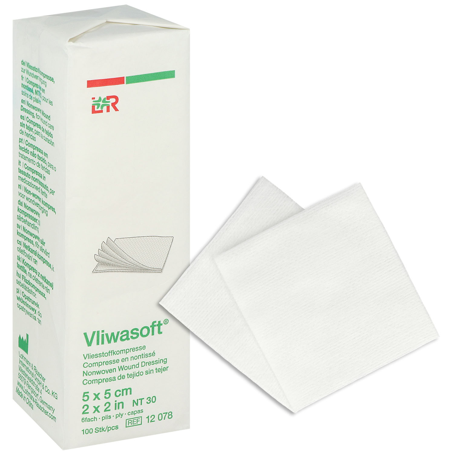 Vliwasoft Vliesstoffkompressen 5 x 5 cm - 100 St.