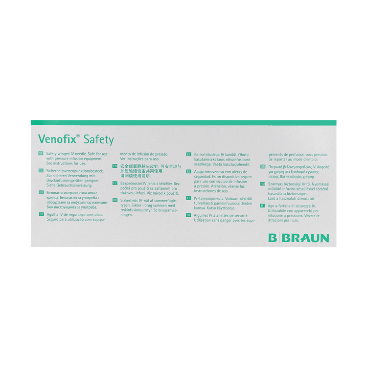 Venofix Safety Punktionskanüle, Venenpunktionsbesteck mit Sicherheitsmechanismus