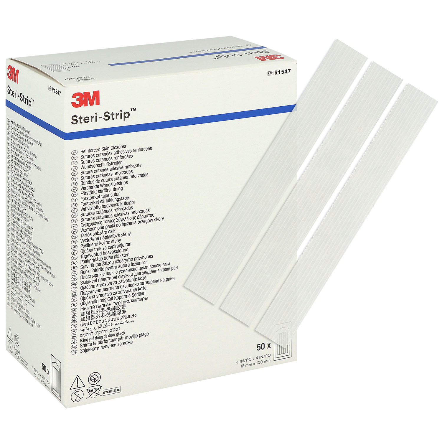 3M Steri-Strip 12 x 100 mm - 50 x 6 Stück