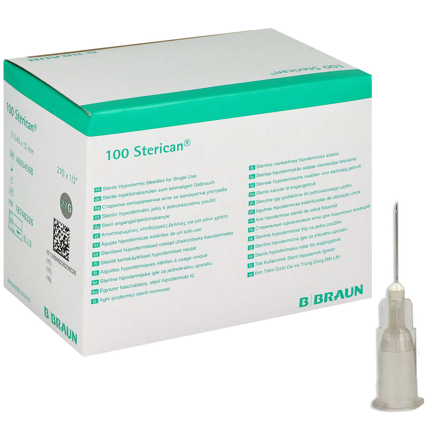 Sterican 27G grau 0.40x12mm - 100 Stück