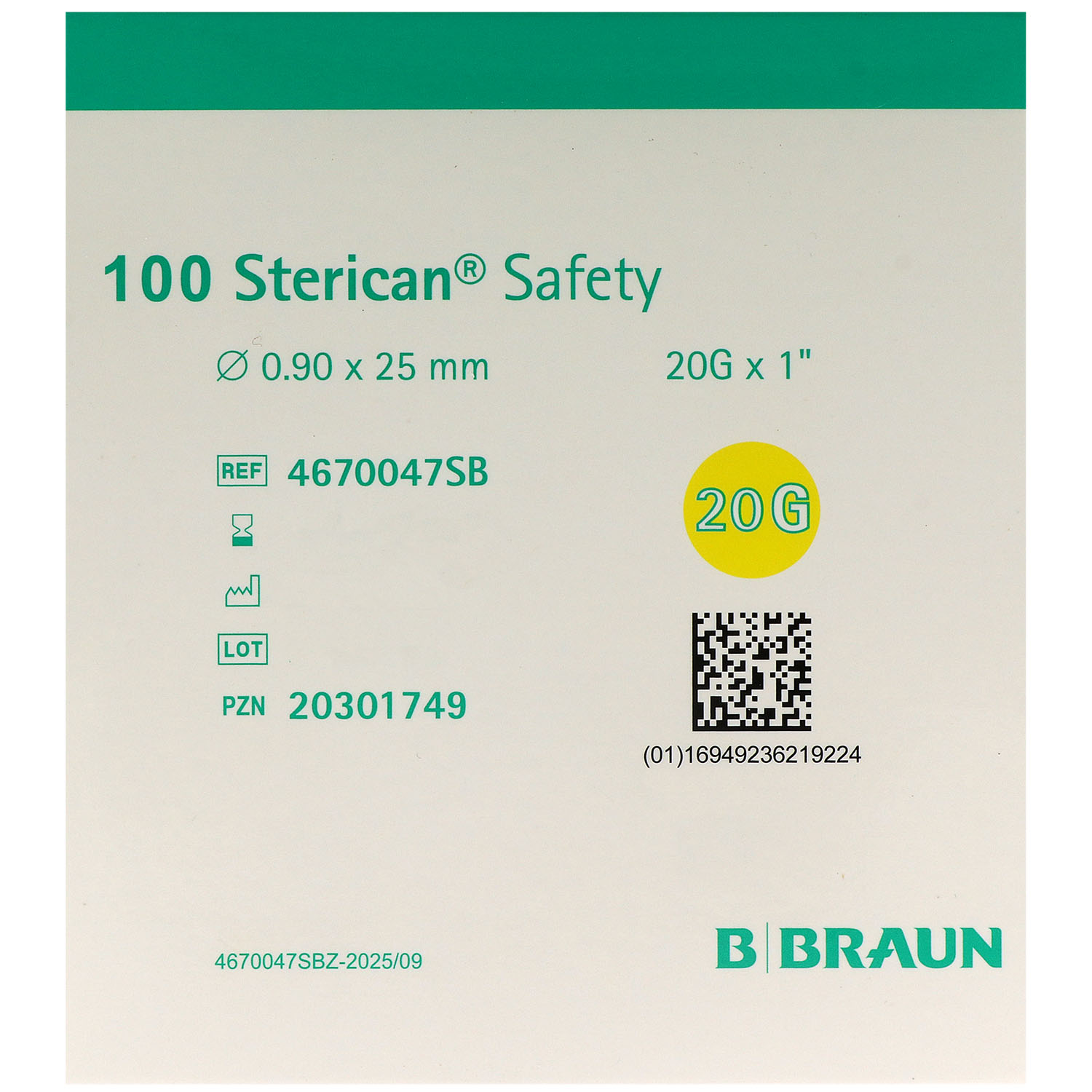 Sterican Safety Sicherheits-Einmalkanülen - 100 St.