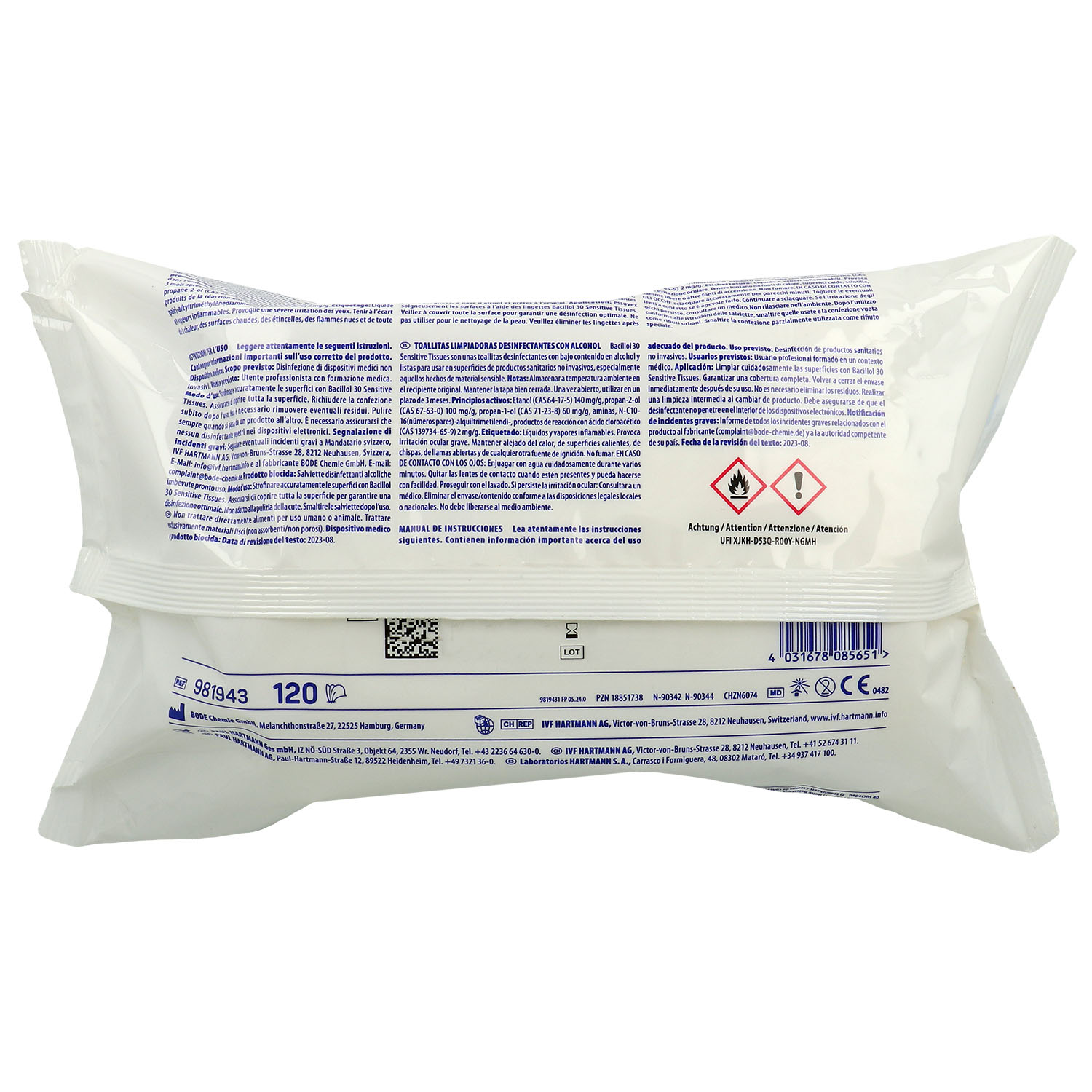 Bacillol 30 Sensitive Green Tissues