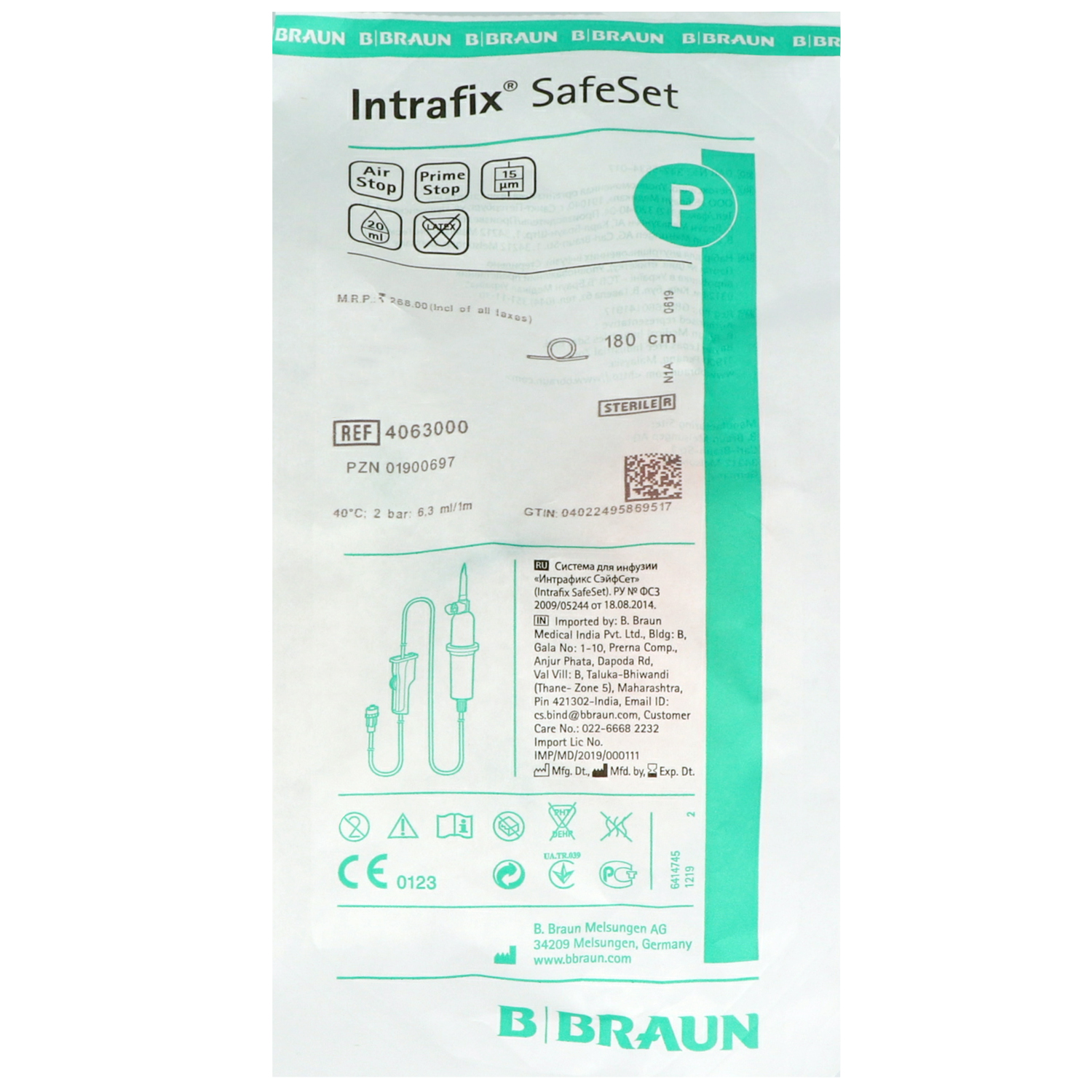 Intrafix SafeSet Infusionsgerät - 100 Stück