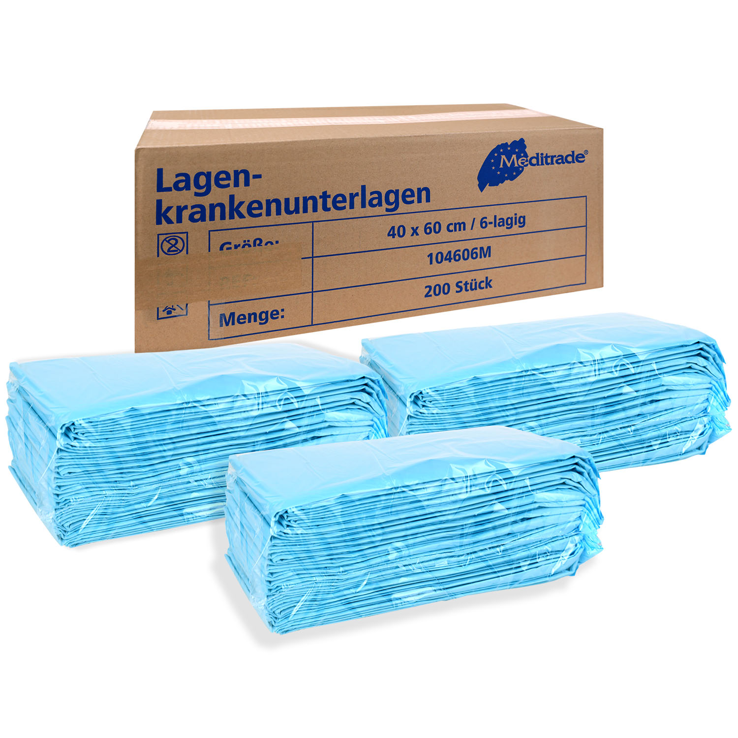 Krankenunterlage 40 x 60 cm - 6-lagig - 200 St.