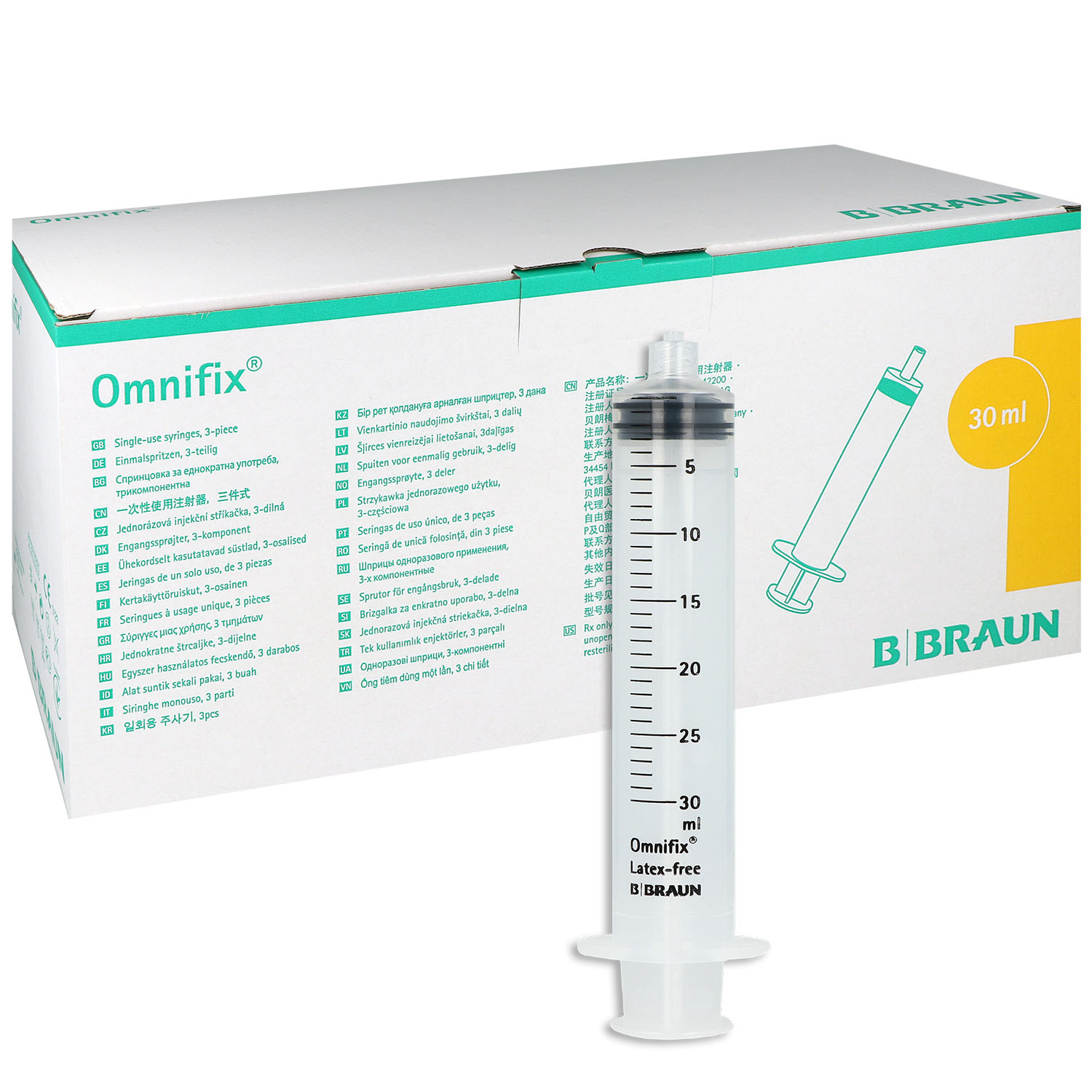 Omnifix Einmal-Spritze 3-teilig Luer-Lock Ansatz 30 ml - 100 St.