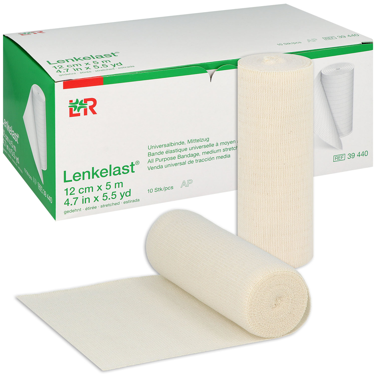 Lenkelast Universalbinde 12 cm x 5 m - 10 St. lose im Karton