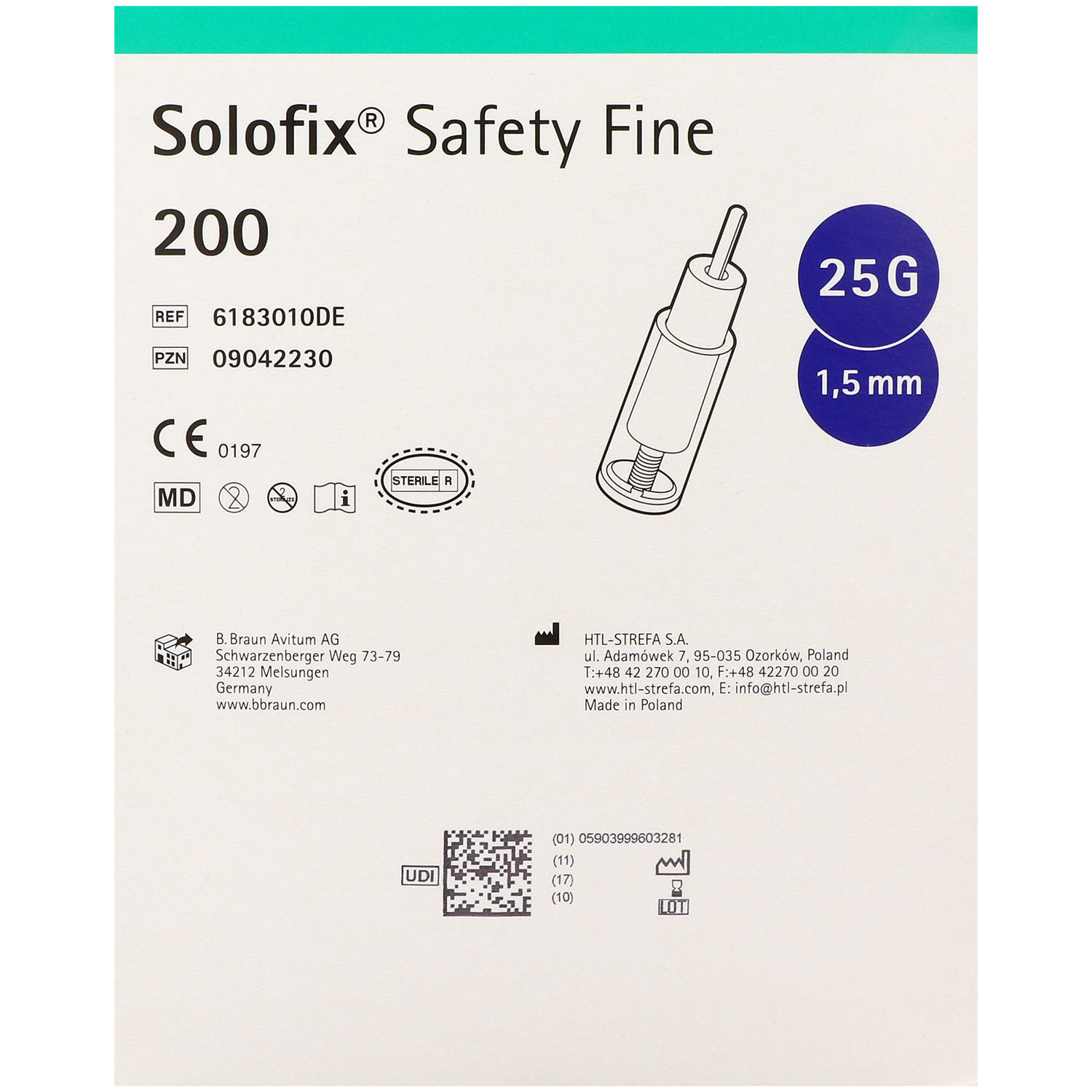 Solofix Safety - Sterile Einmal-Sicherheitslanzette Solofix Safety - Sterile Einmal-Sicherheitslanzette