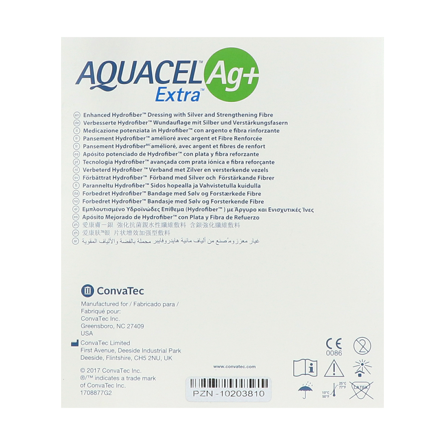 Aquacel Ag+ Extra, silberhaltige Kompressen