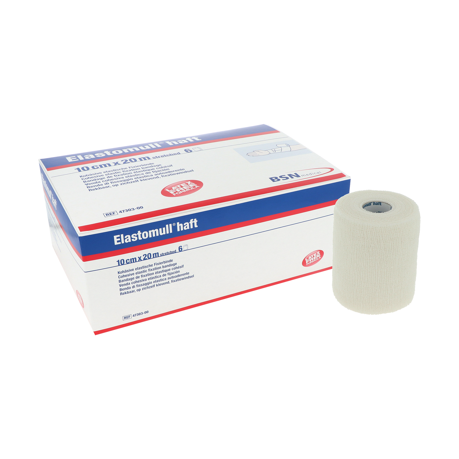 Elastomull Haft 20 m x 10 cm Fixierbinde (6 St.)