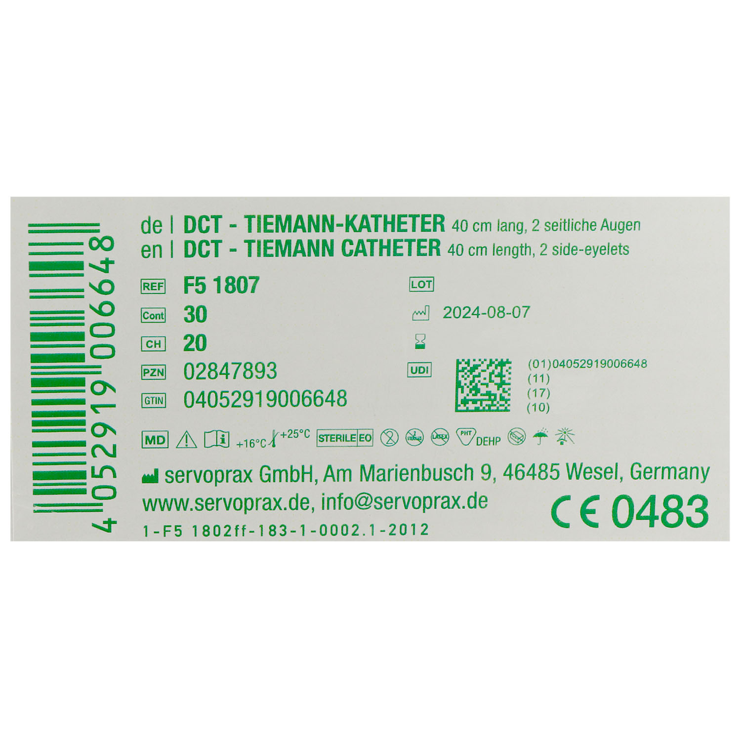 DCT Tiemann-Katheter