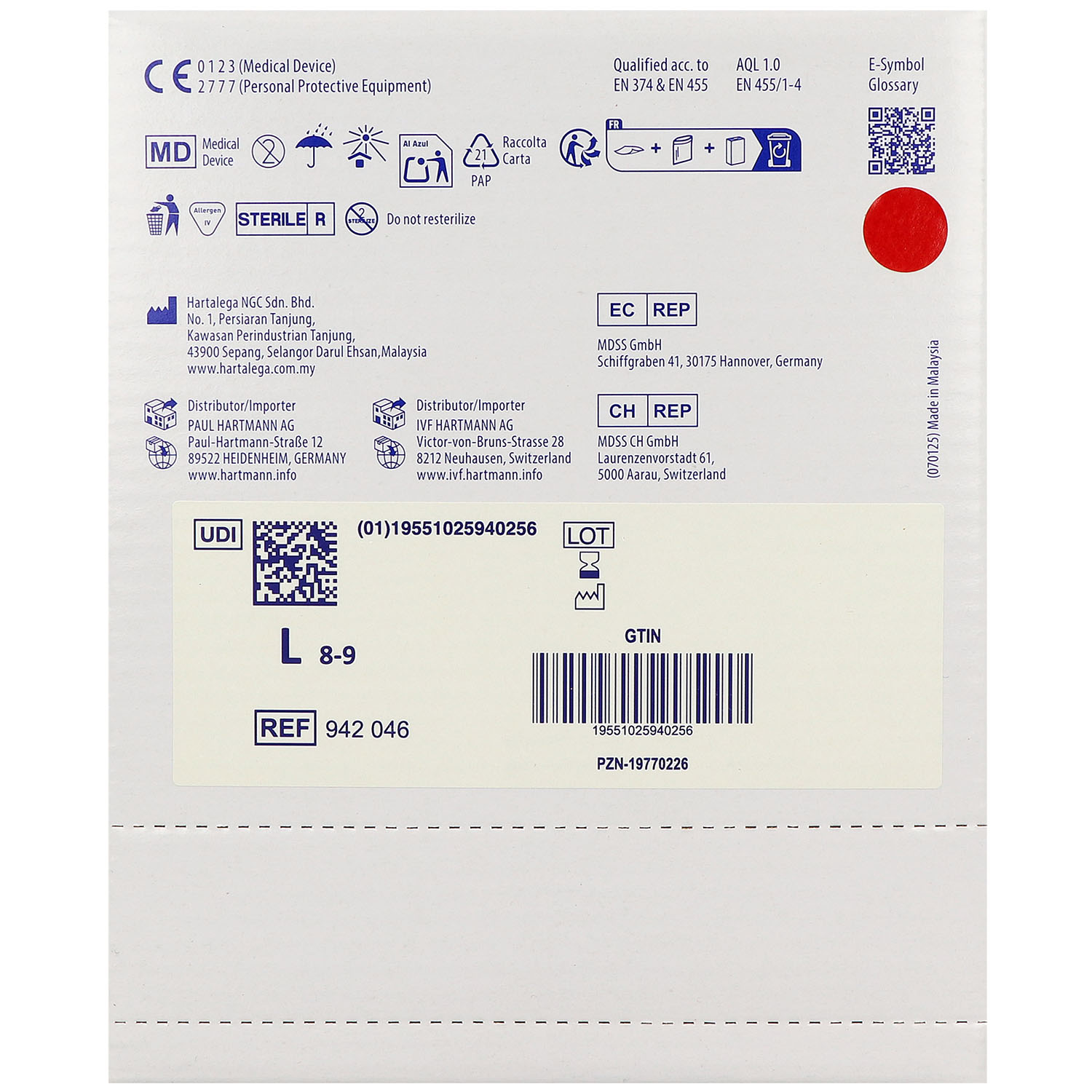 Peha-soft Nitrile Sterile Untersuchungshandschuhe, latexfrei, puderfrei