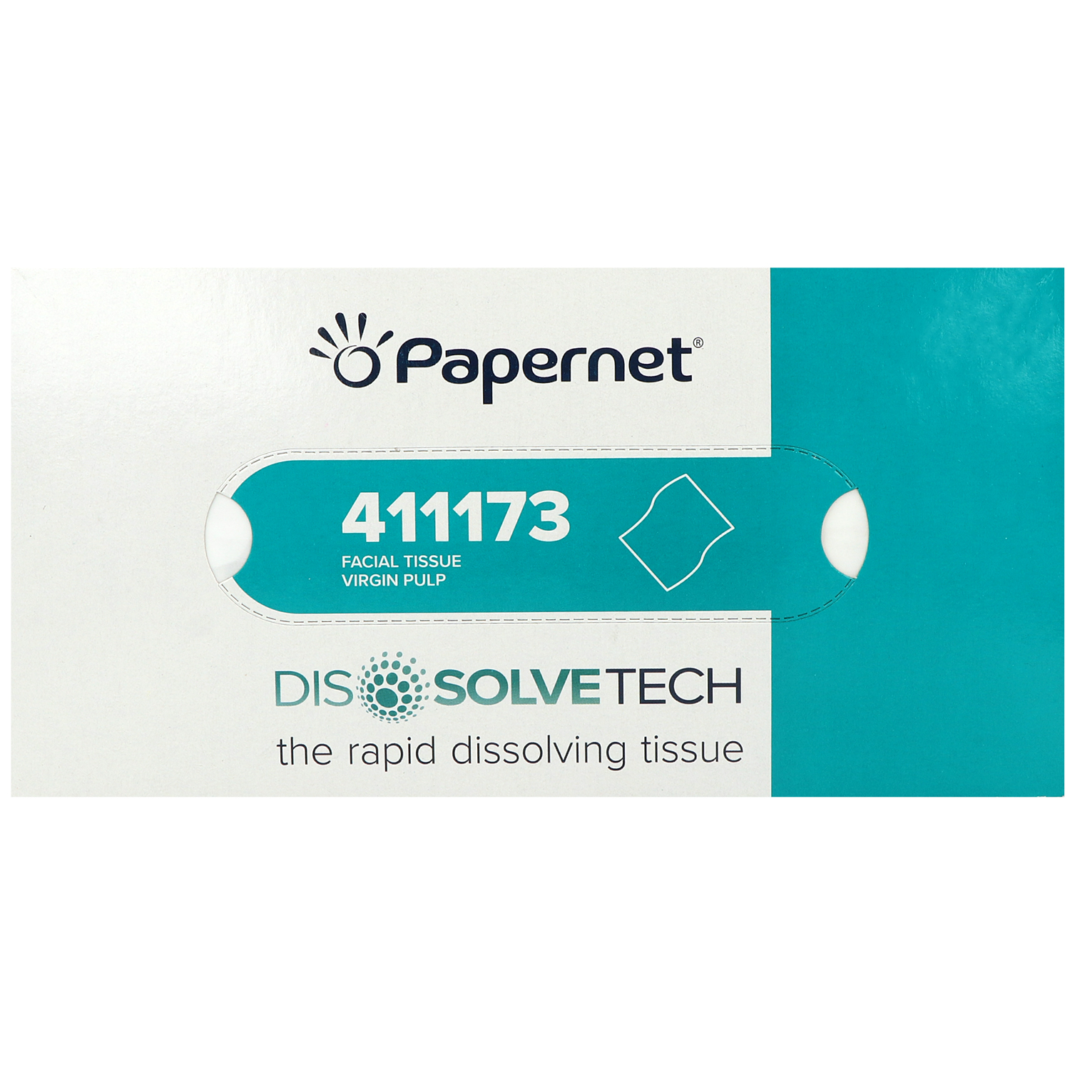 Papernet wasserlösliche Kosmetiktücher weiß 2-lagig 21x20cm 100 Stück