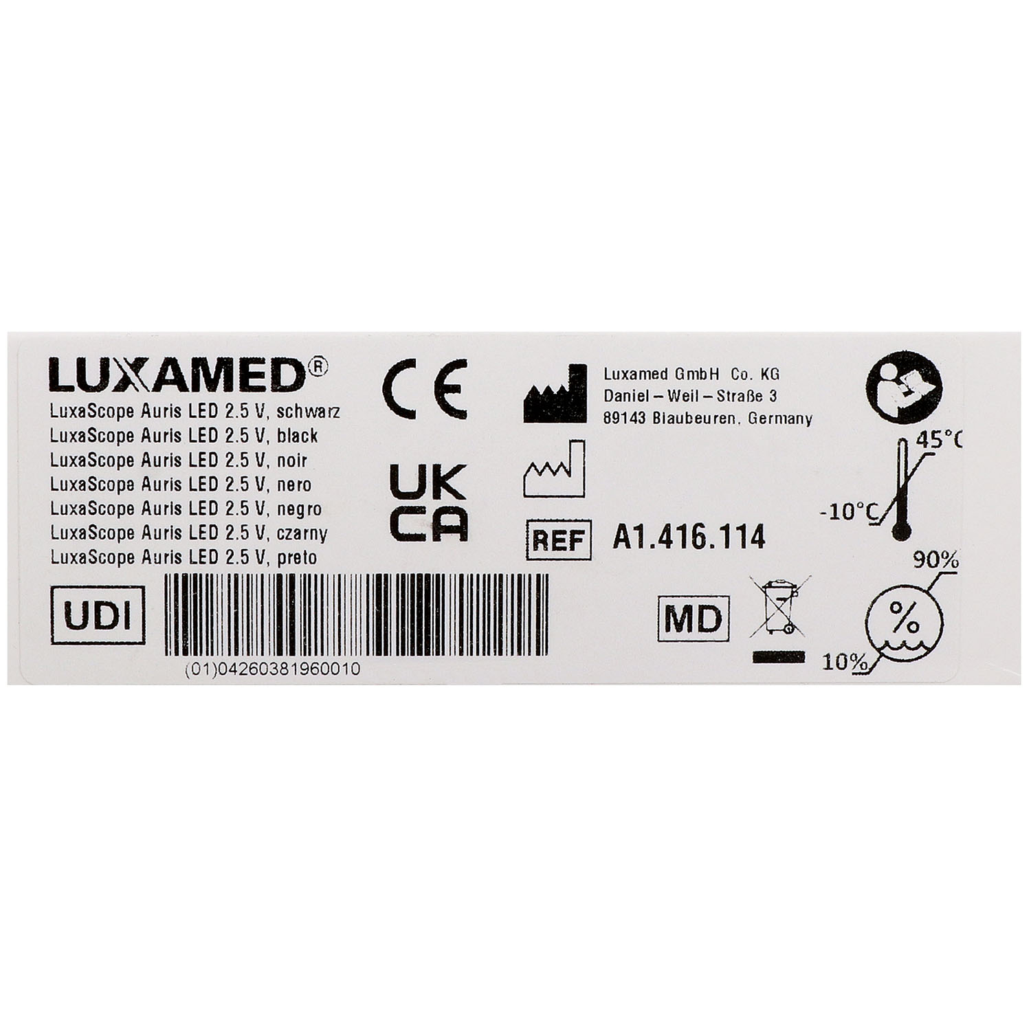 LuxaScope Auris LED Otoskop 2.5 V