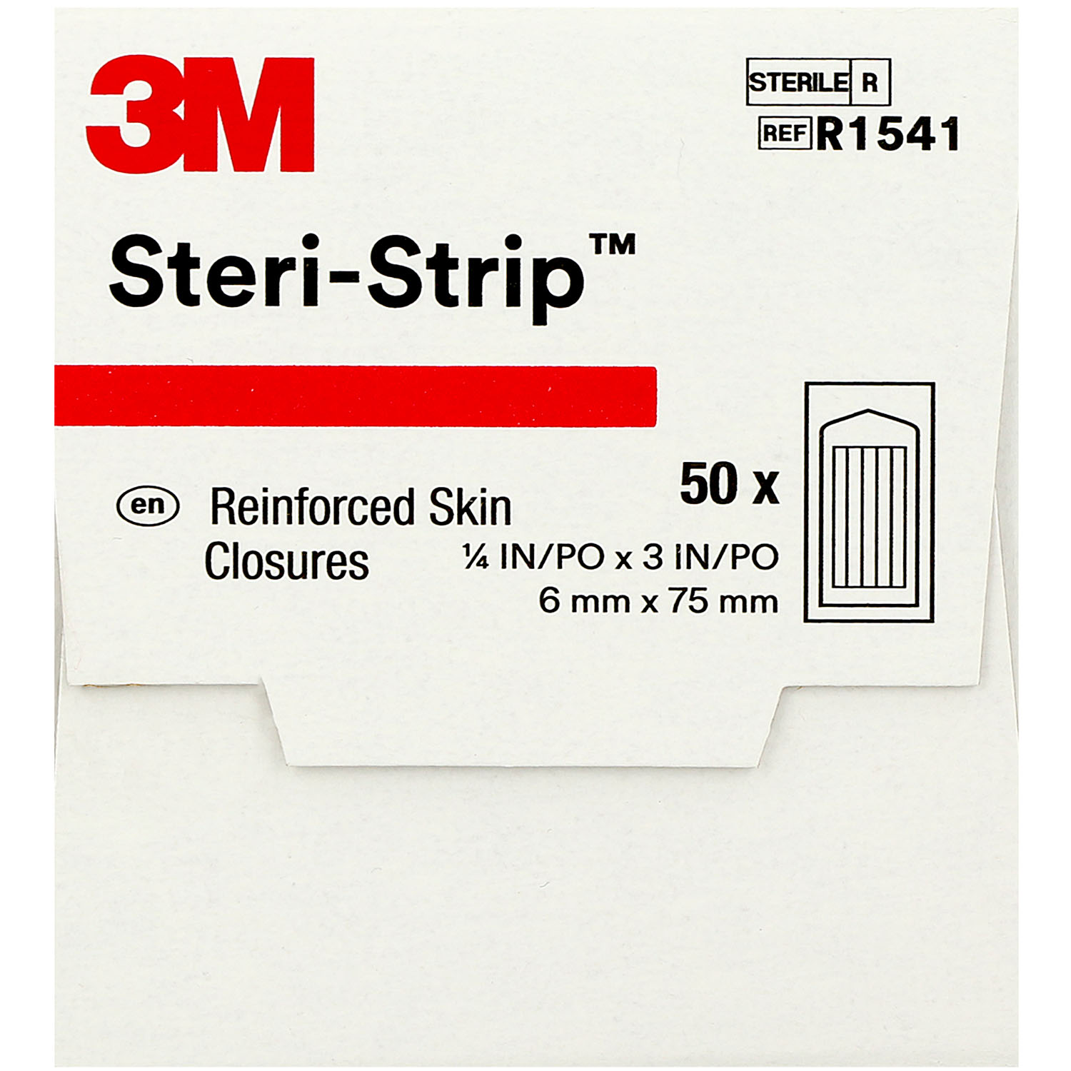 3M Steri-Strip 6 x 75 mm - 50 x 3 Stück