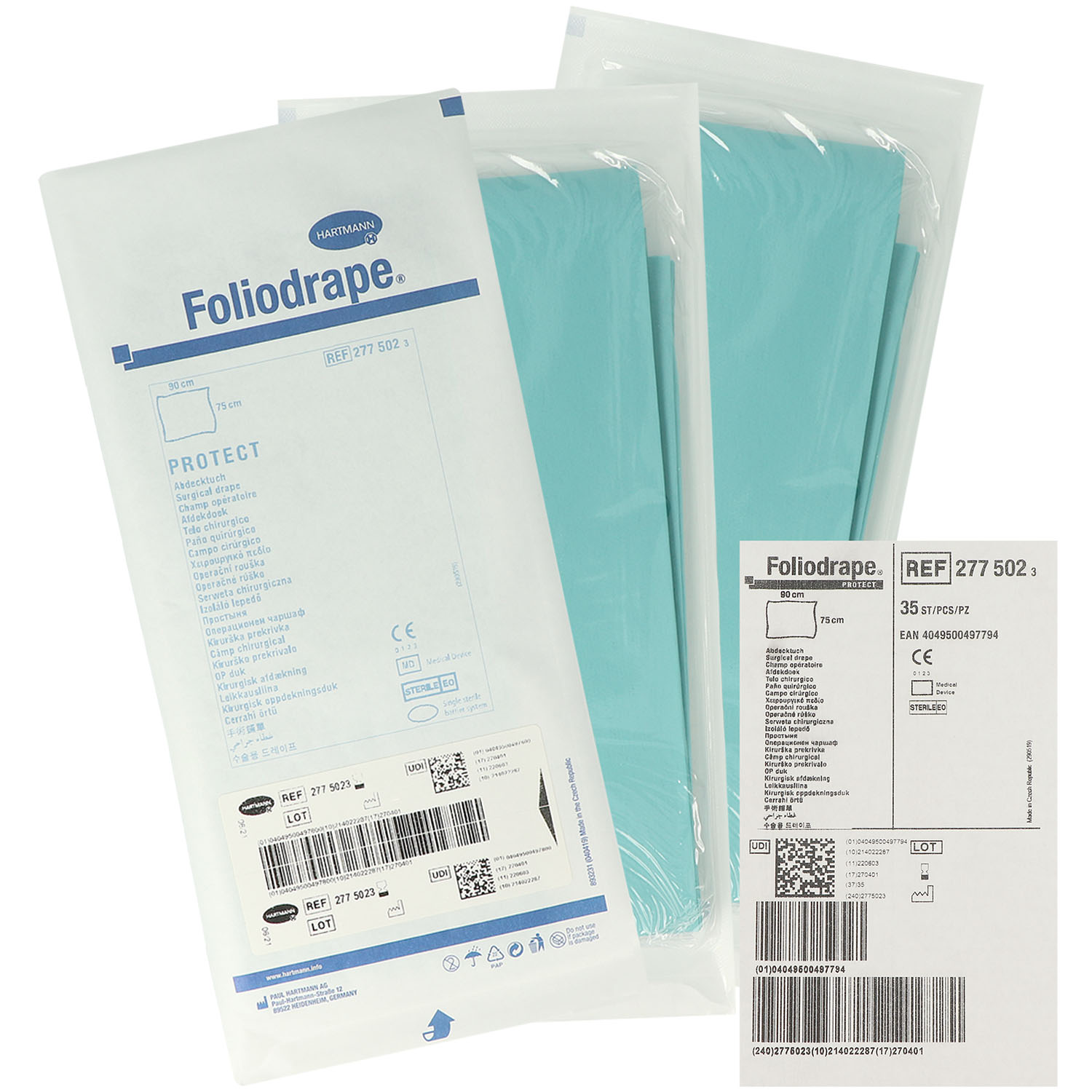 Foliodrape Protect Abdecktücher steril einzeln verpackt Foliodrape Protect Abdecktücher steril einzeln verpackt