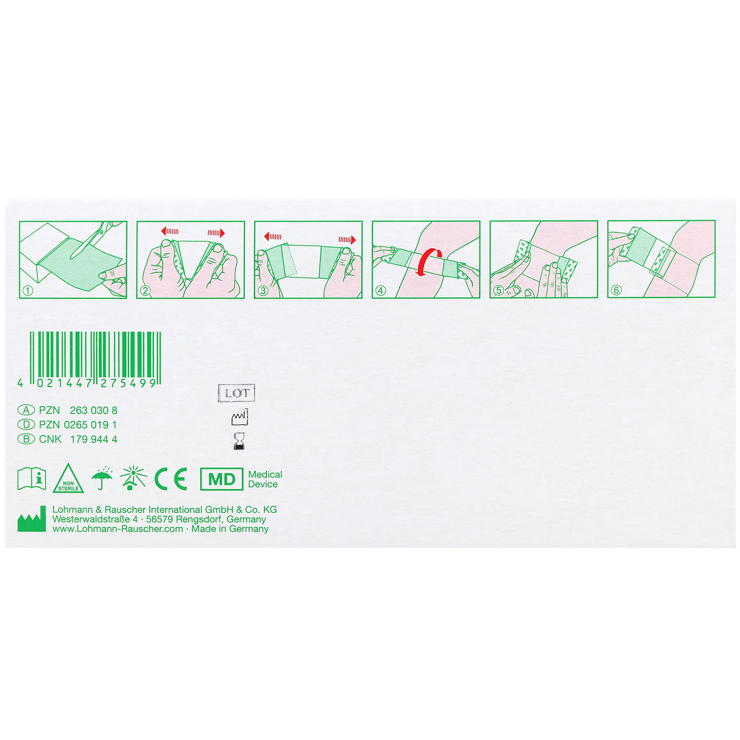Suprasorb F Folien Wundverband gerollt
