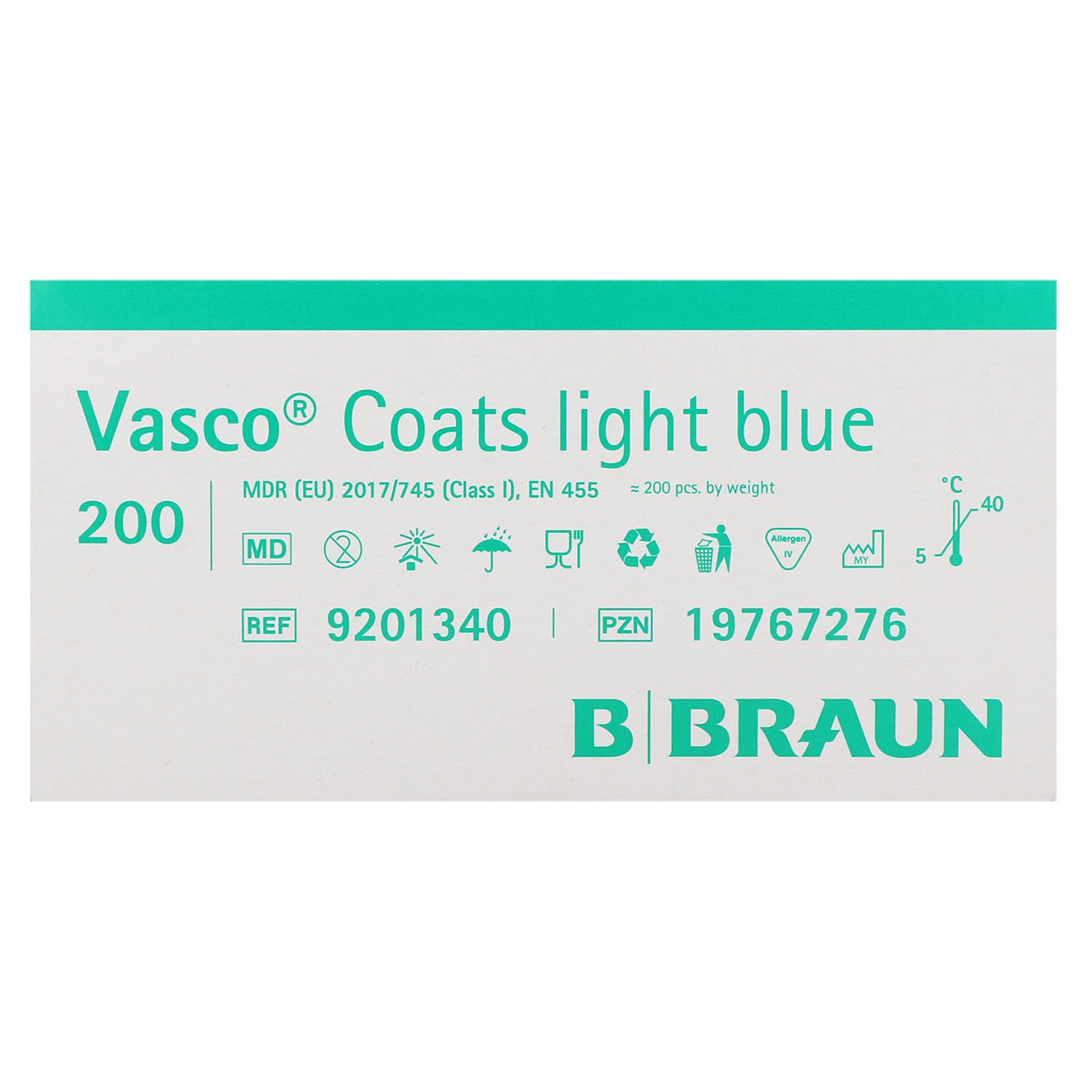Vasco Coats light blue Untersuchungshandschuhe