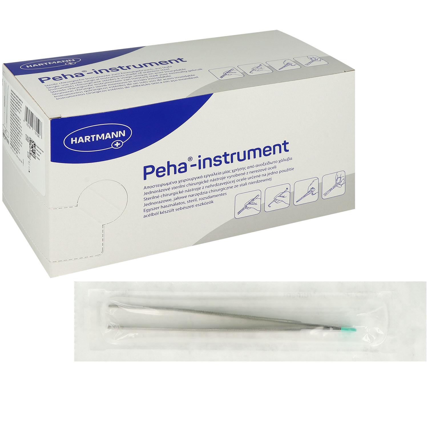 Peha-instrument Standard Pinzette anatomisch gerade