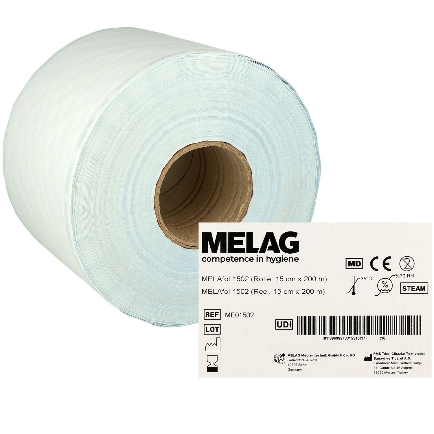 MELAfol Sterilisationsschlauch 15 cm x 200 m - 1 St.