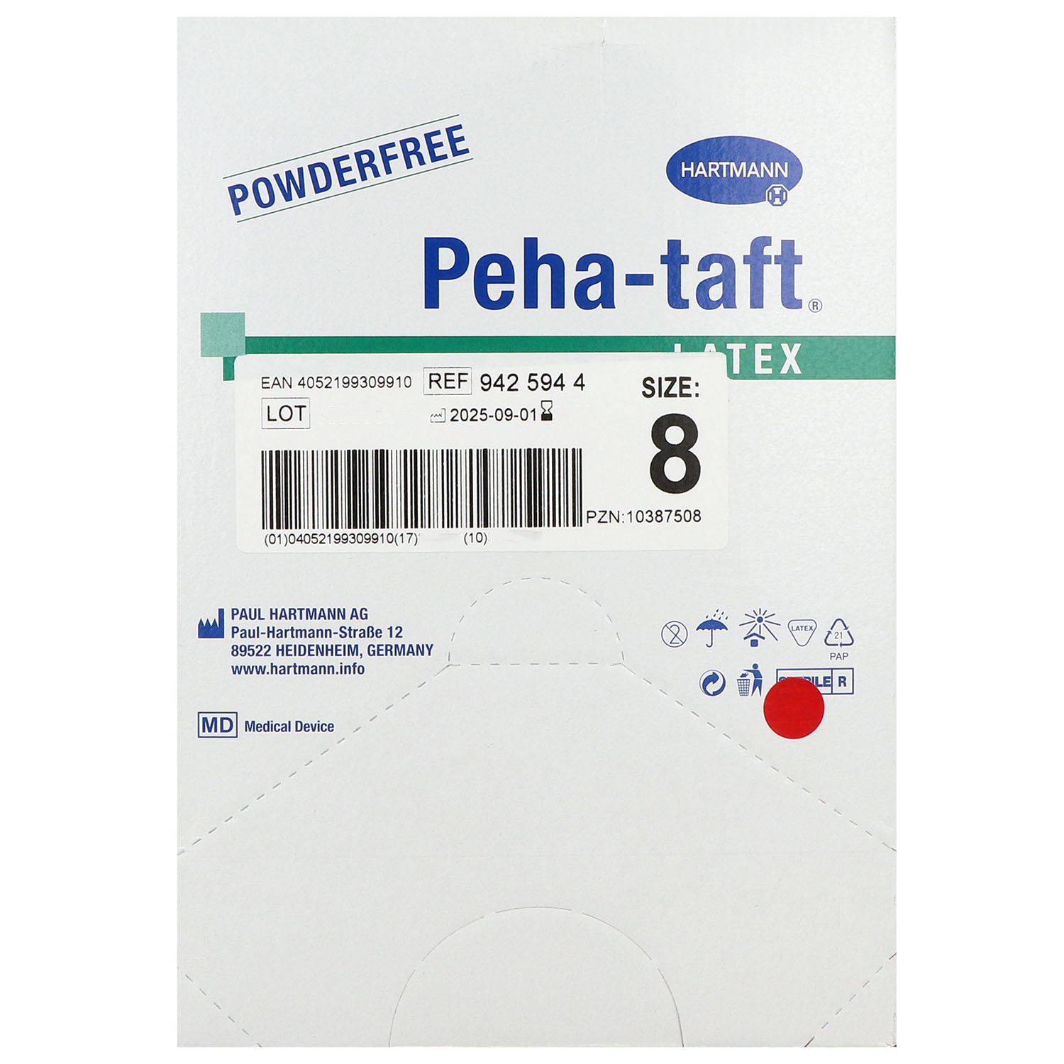 Peha-taft latex OP-Handschuhe