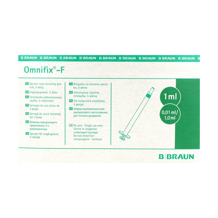 Omnifix-F, Feindosierungsspritze, Luer-Ansatz