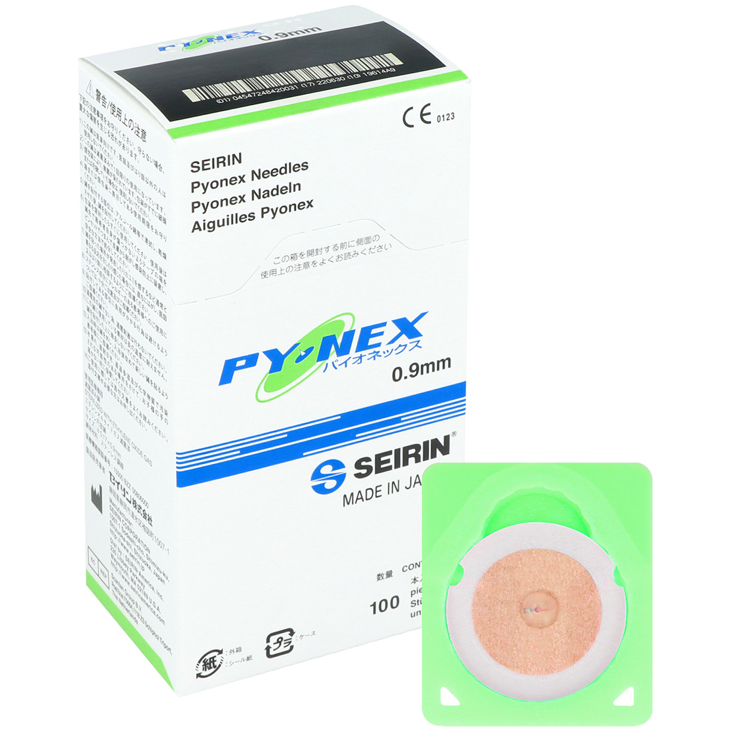 Seirin Akupunkturnadeln 0,17 x 0,9 mm grün (100 St.)