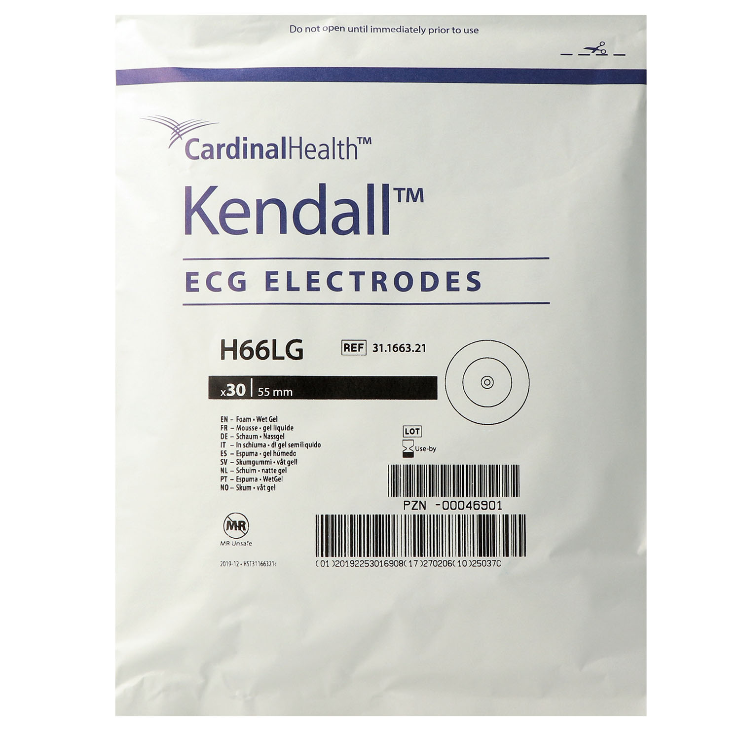 Arbo Einmal-Elektroden H66LG mit Liquidgel u. Ag/AgCI-Sensor m. Druckknopf