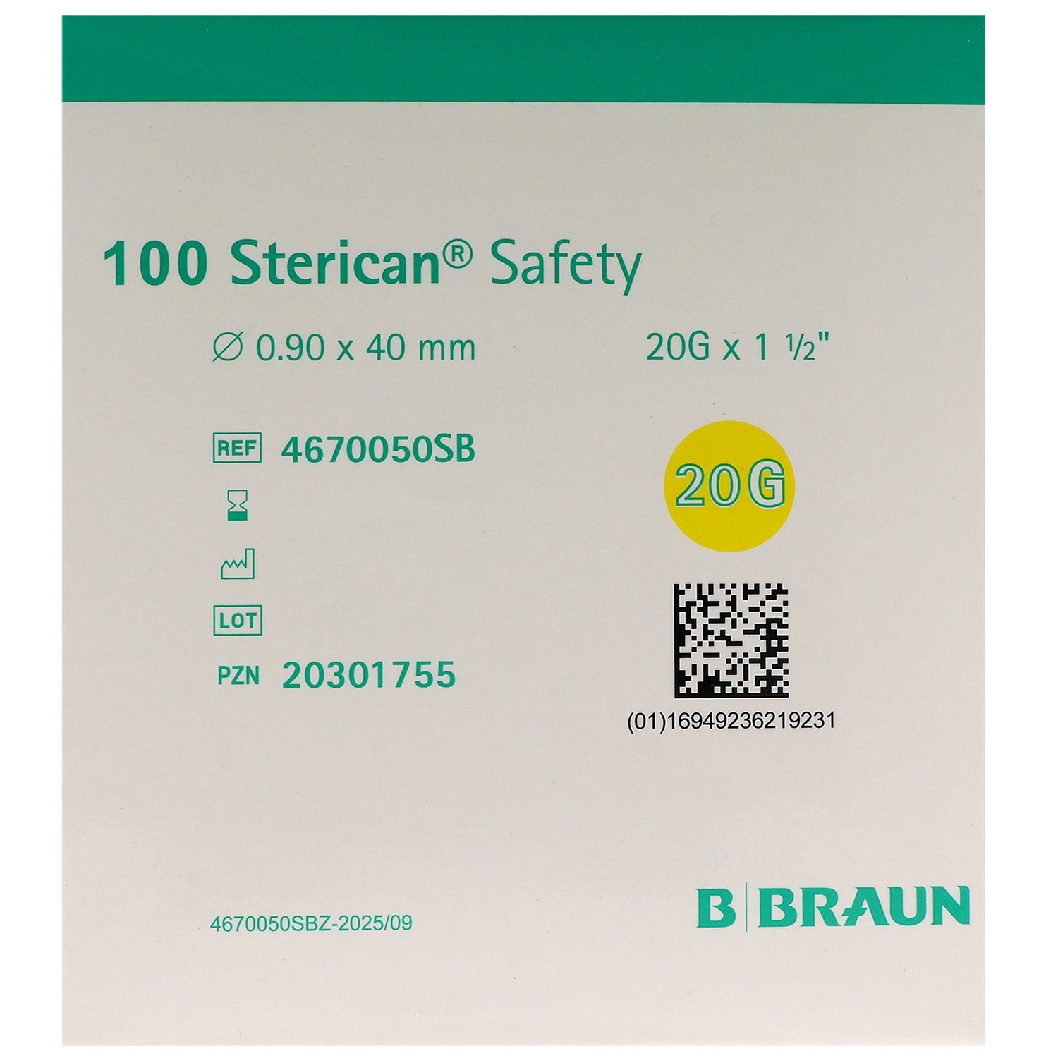 Sterican Safety Sicherheits-Einmalkanülen - 100 St.