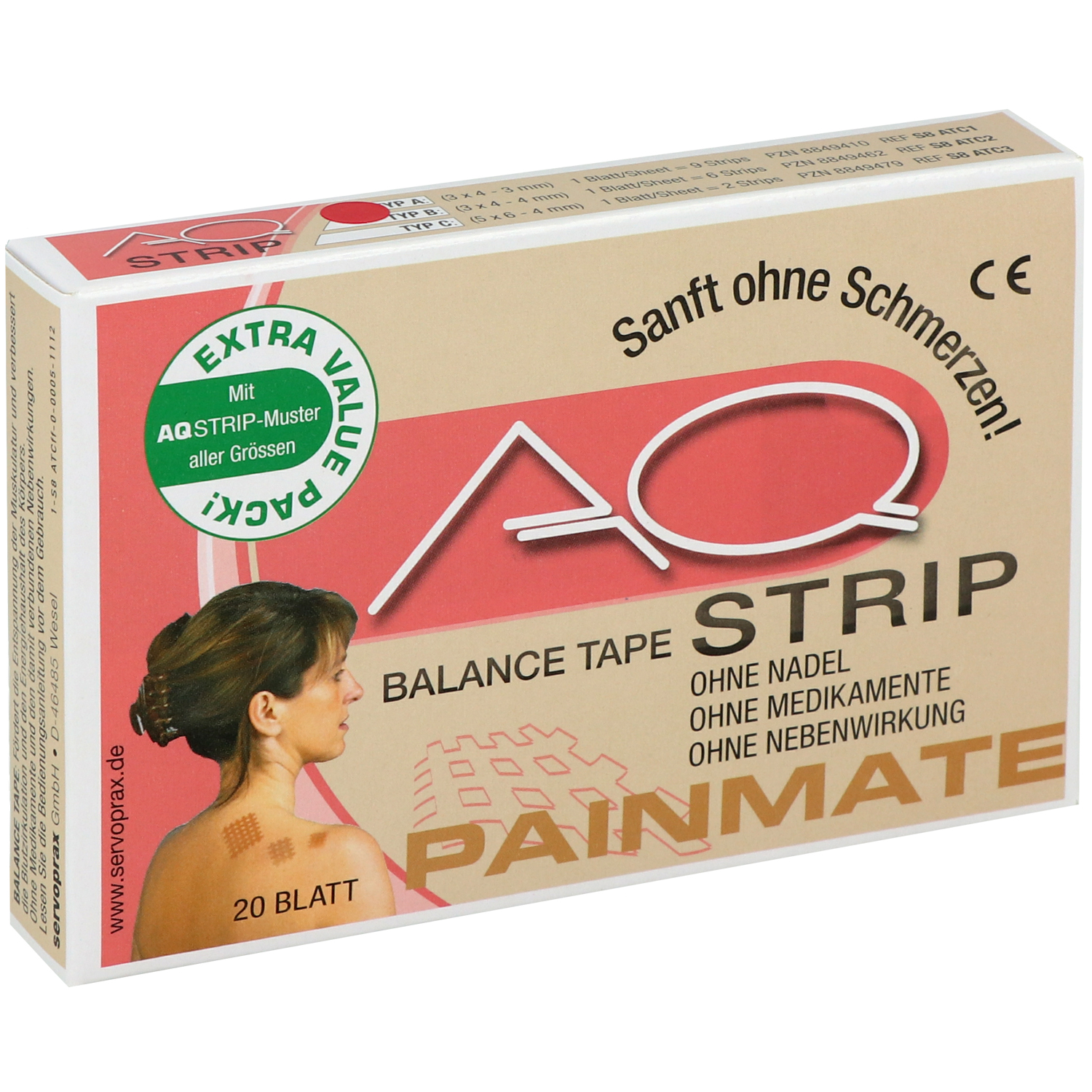 AQ-Strip Gittertape zur Kinesiologie
