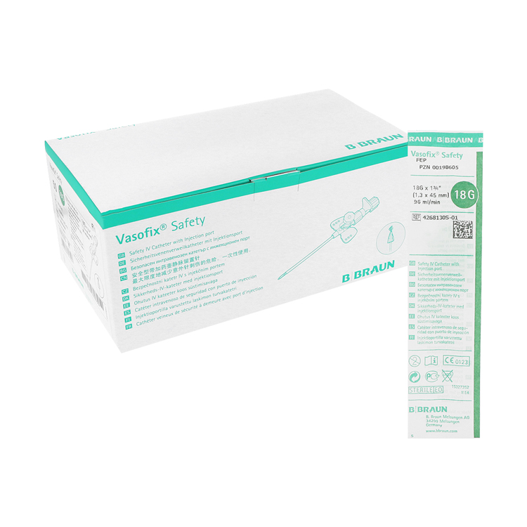 Vasofix Safety G18 - 1.30 x 45 mm - grün - 50 St.