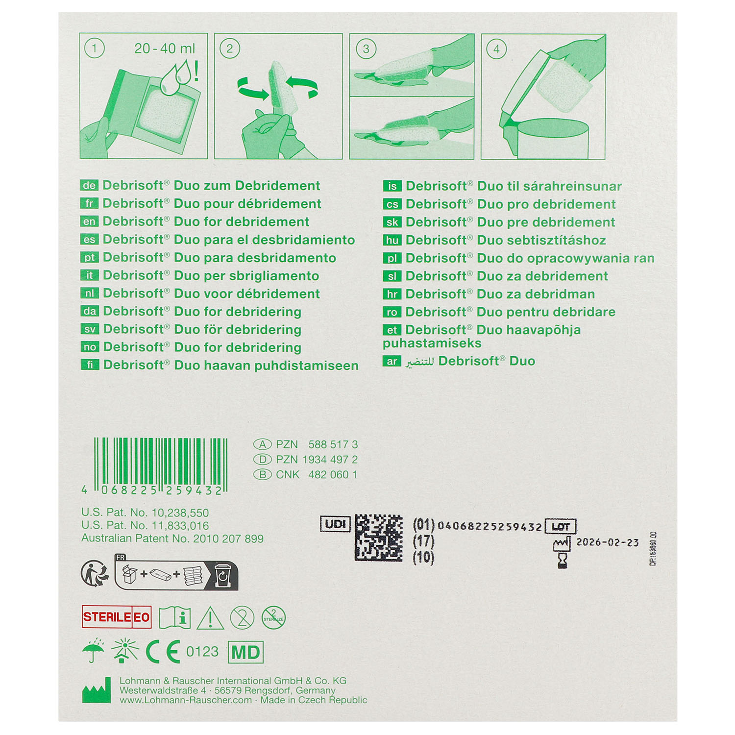 Debrisoft Duo Debridement Pad