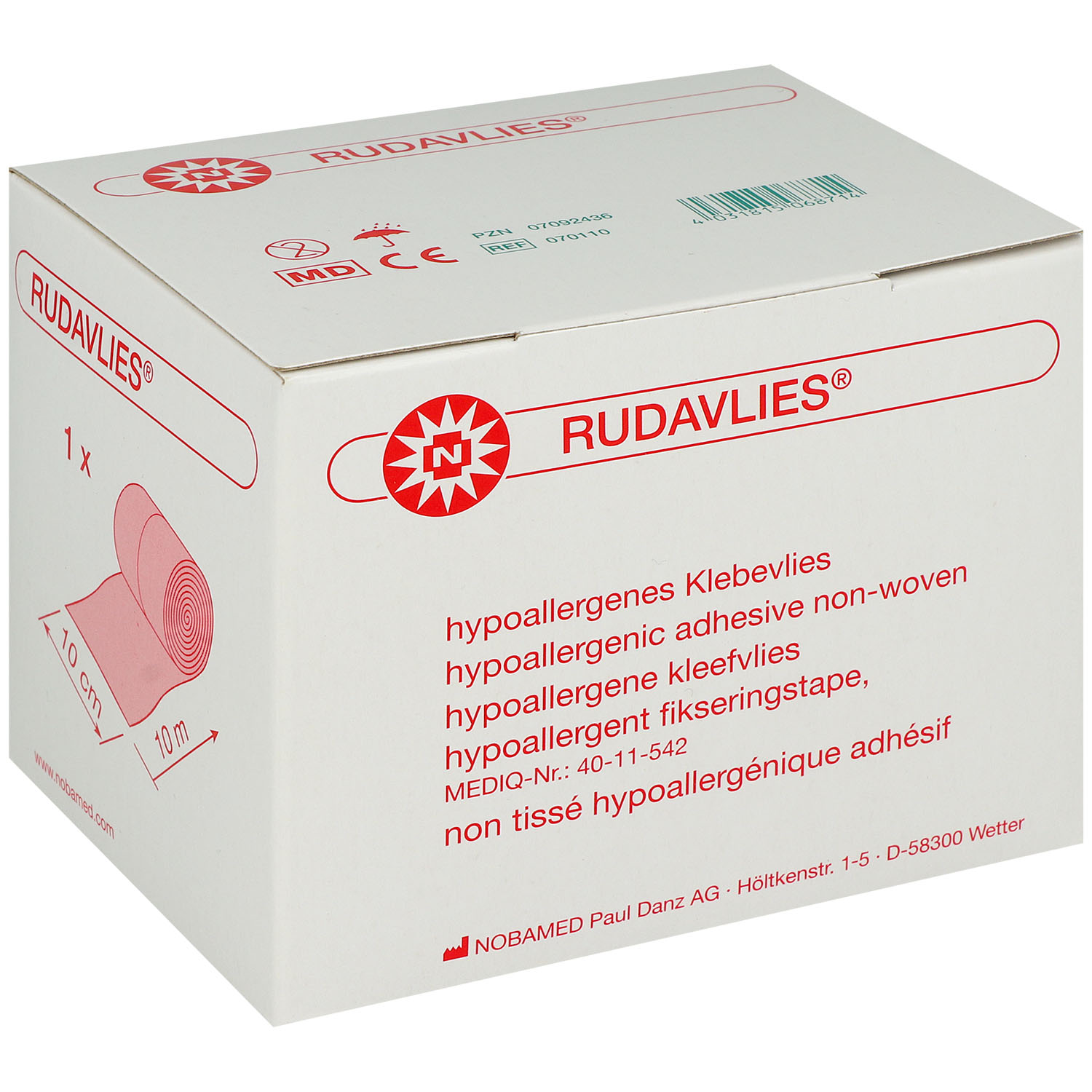 Rudavlies - Klebevlies 10 cm x 10 m - 1 St.