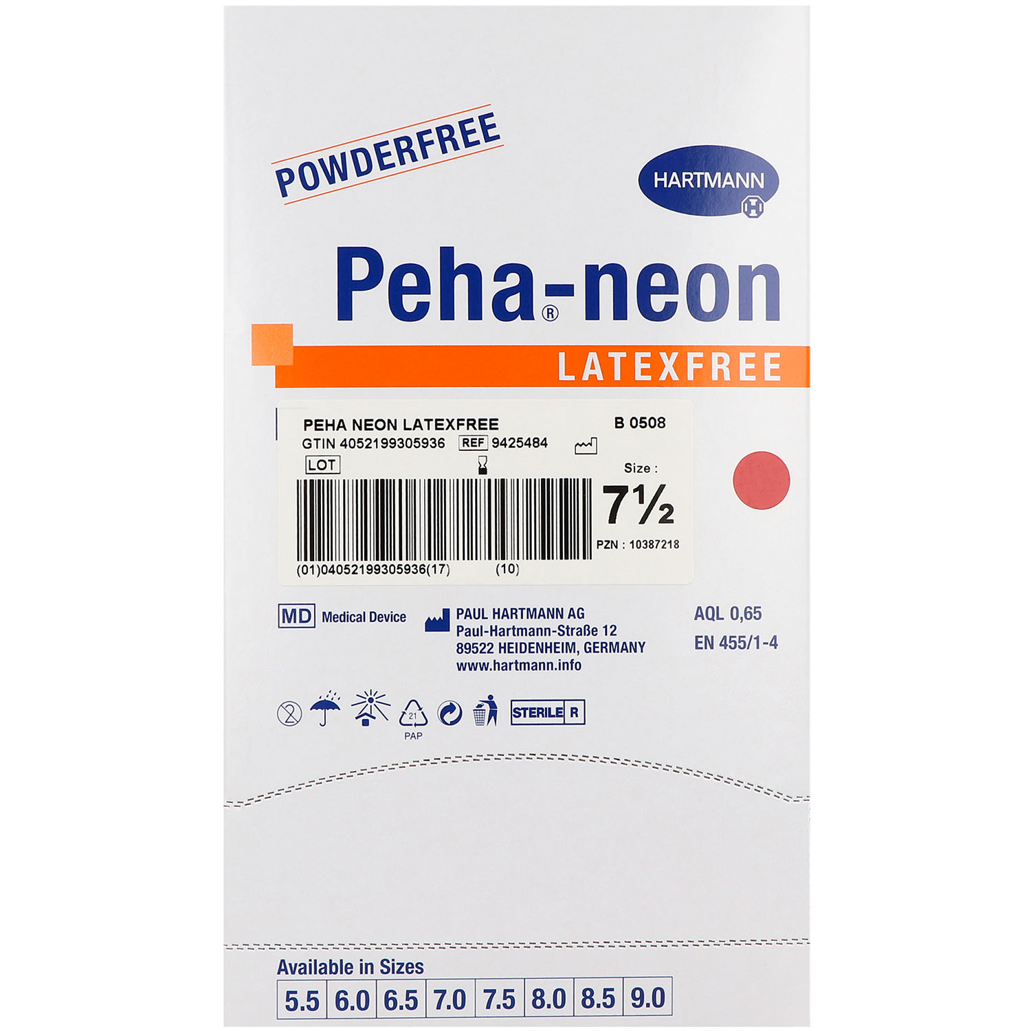 Peha-neon OP Handschuh, latexfrei, puderfrei