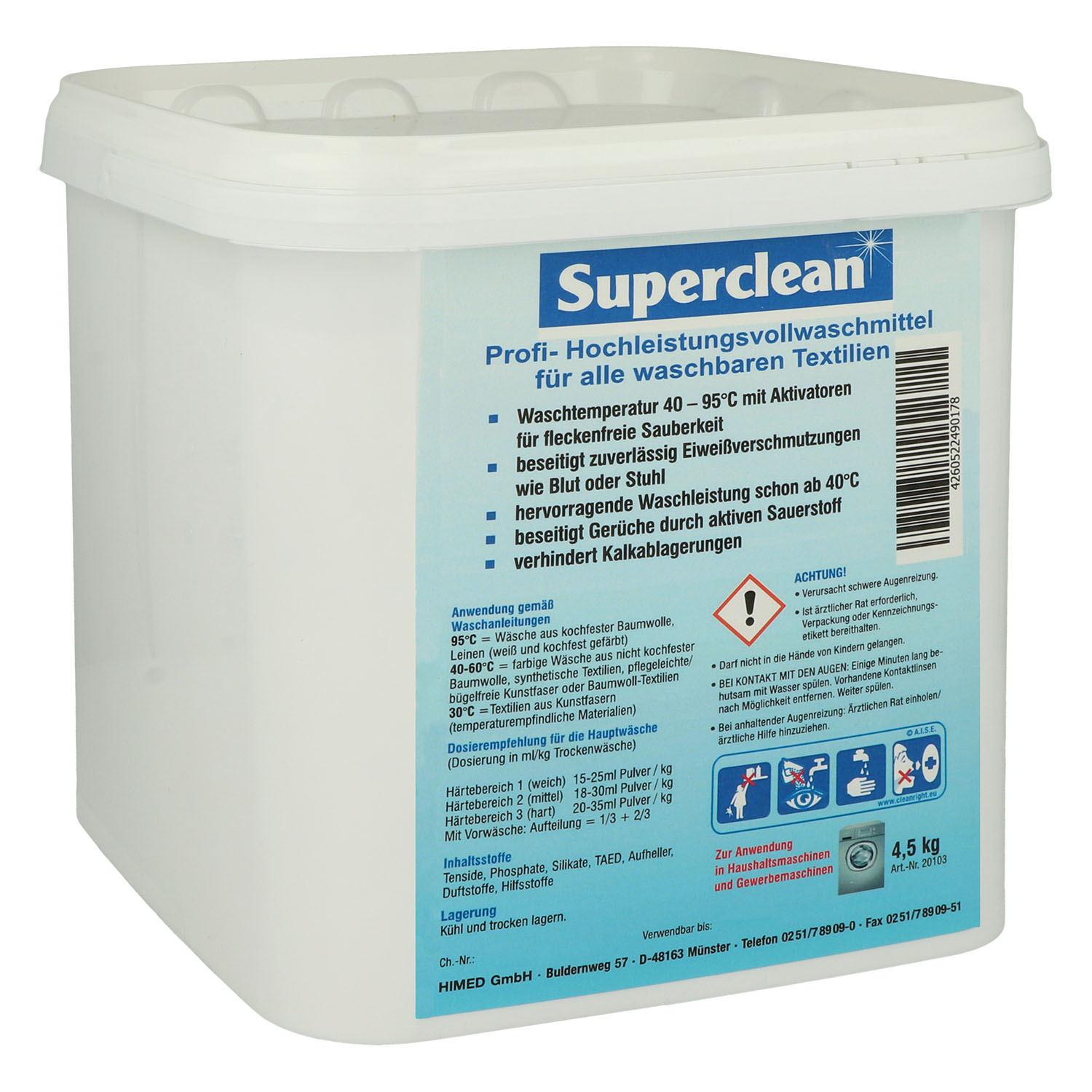 Waschmittel Superclean, Profi-Hochleistungs-Vollwaschmittel