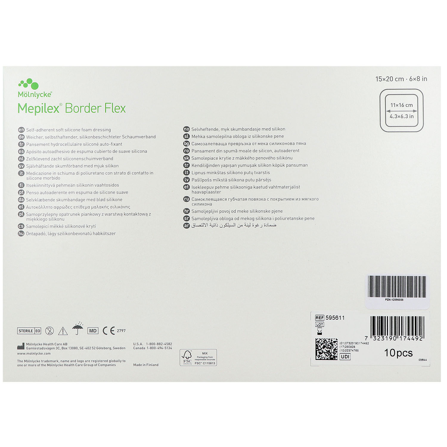 MEPILEX Border Flex Schaumverband haftend